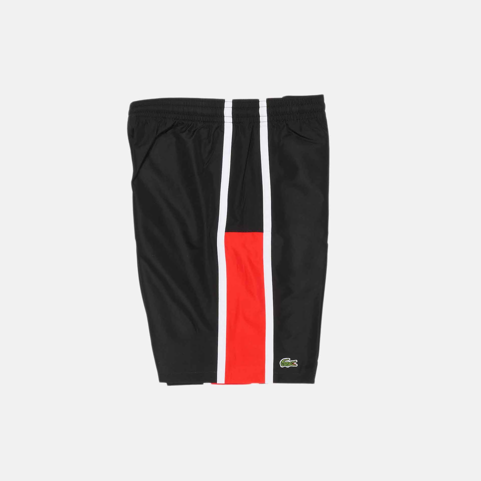 Lacoste Color Block Shorts Black/Corrida/White