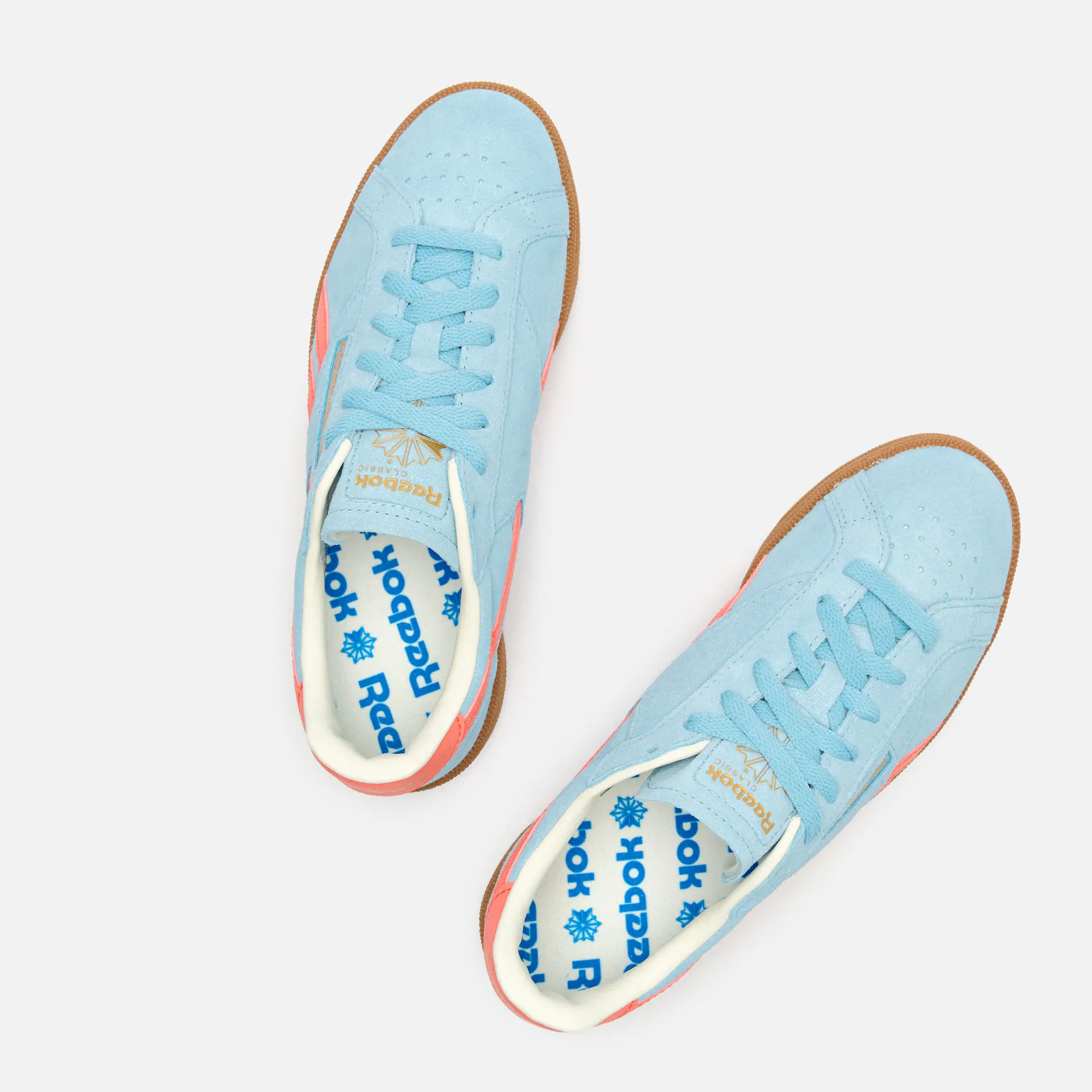 Reebok Club C Grounds UK Sneaker Softblue/Super Charged Coral/Gum