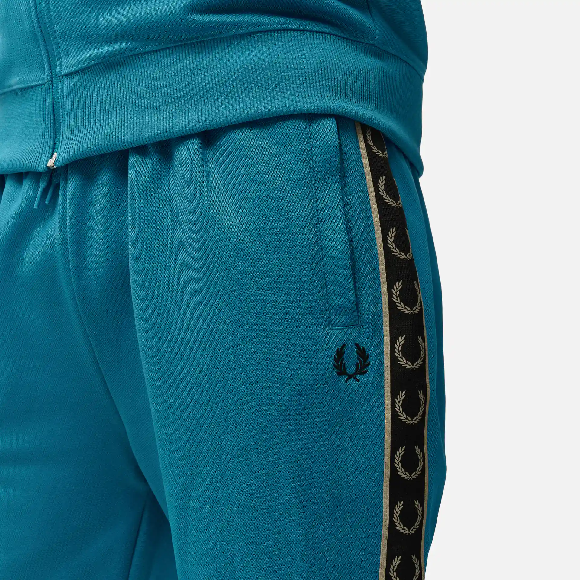 Fred Perry Seasonal Taped Track Pant Runaway Bay Ocean/Black