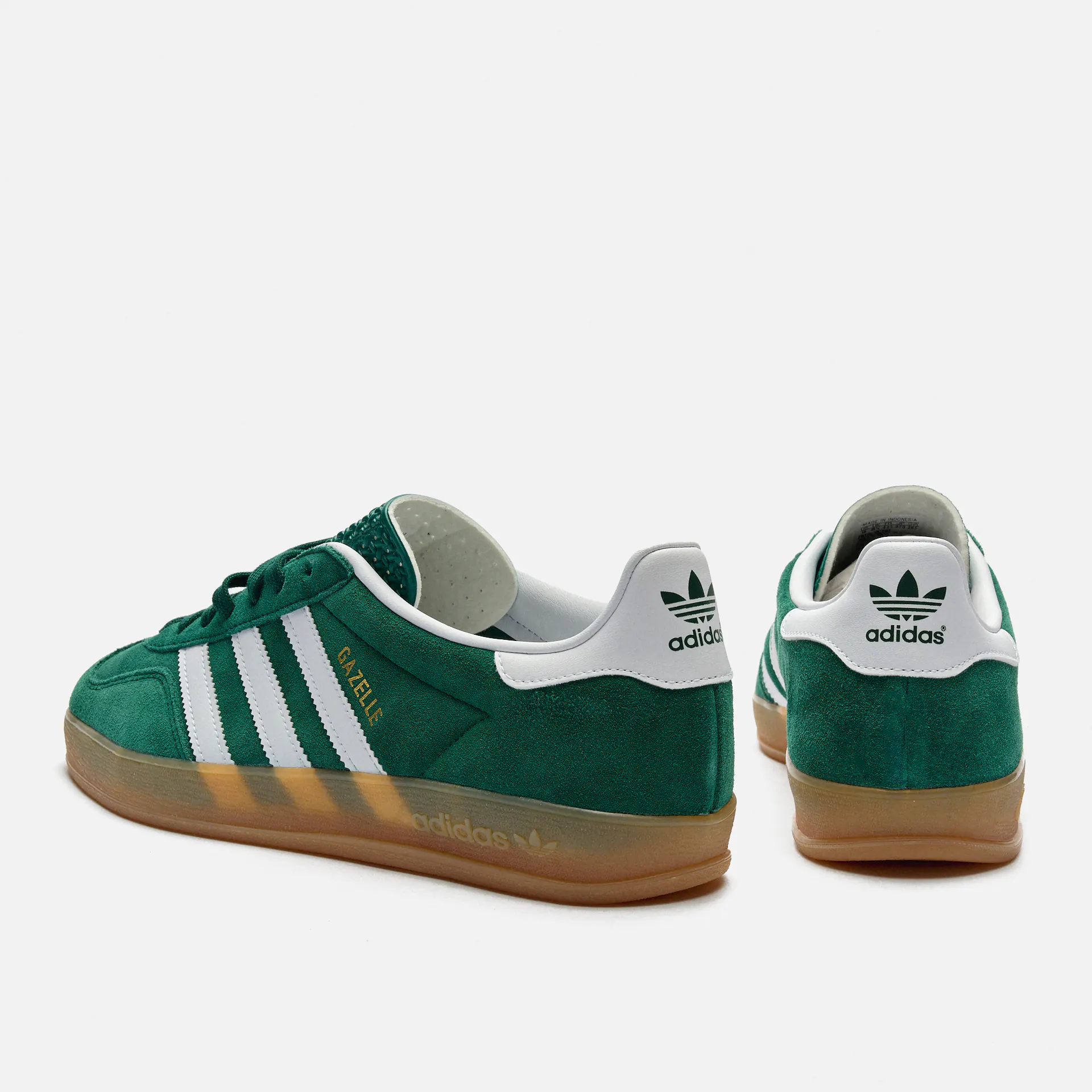 adidas Originals Gazelle Indoor Sneaker Collegiate Green/Footwear White/Gum