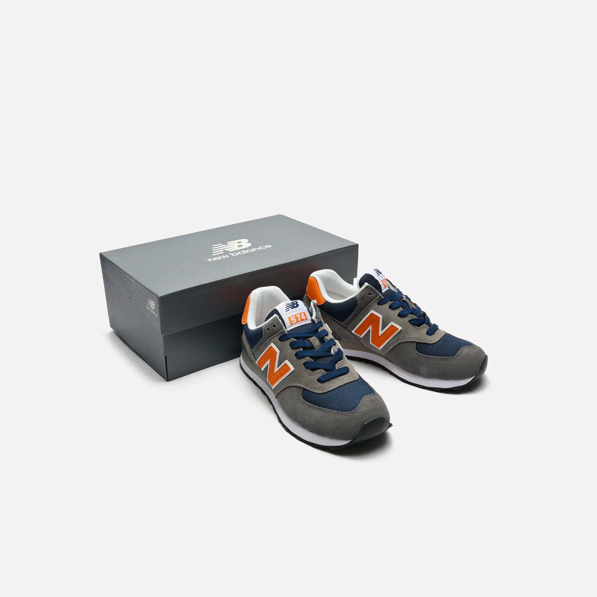 New Balance ML574EAF Sneaker Rain Cloud/Natural Indigo