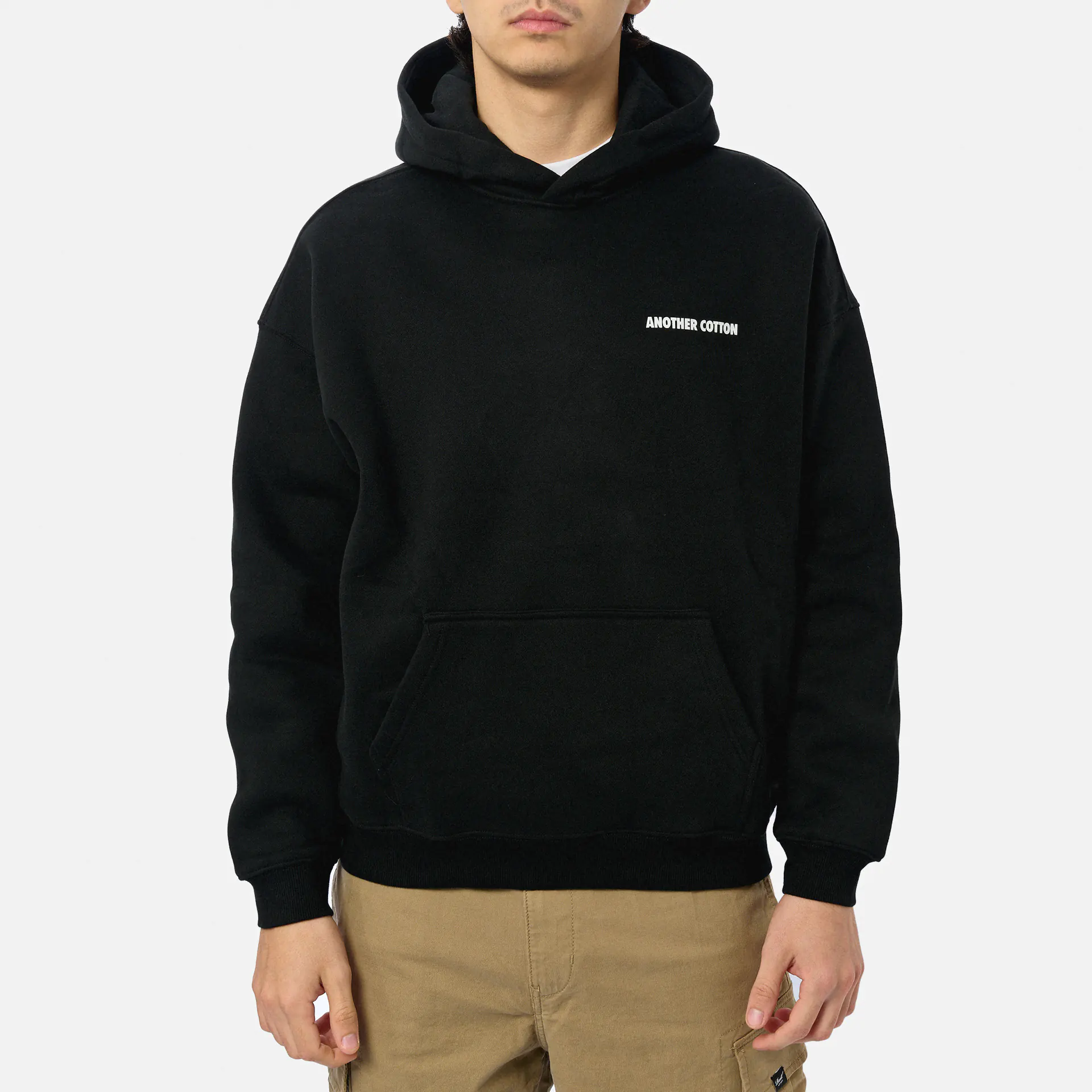 Another Cotton Offline Scribble Oversized Hoodie Black