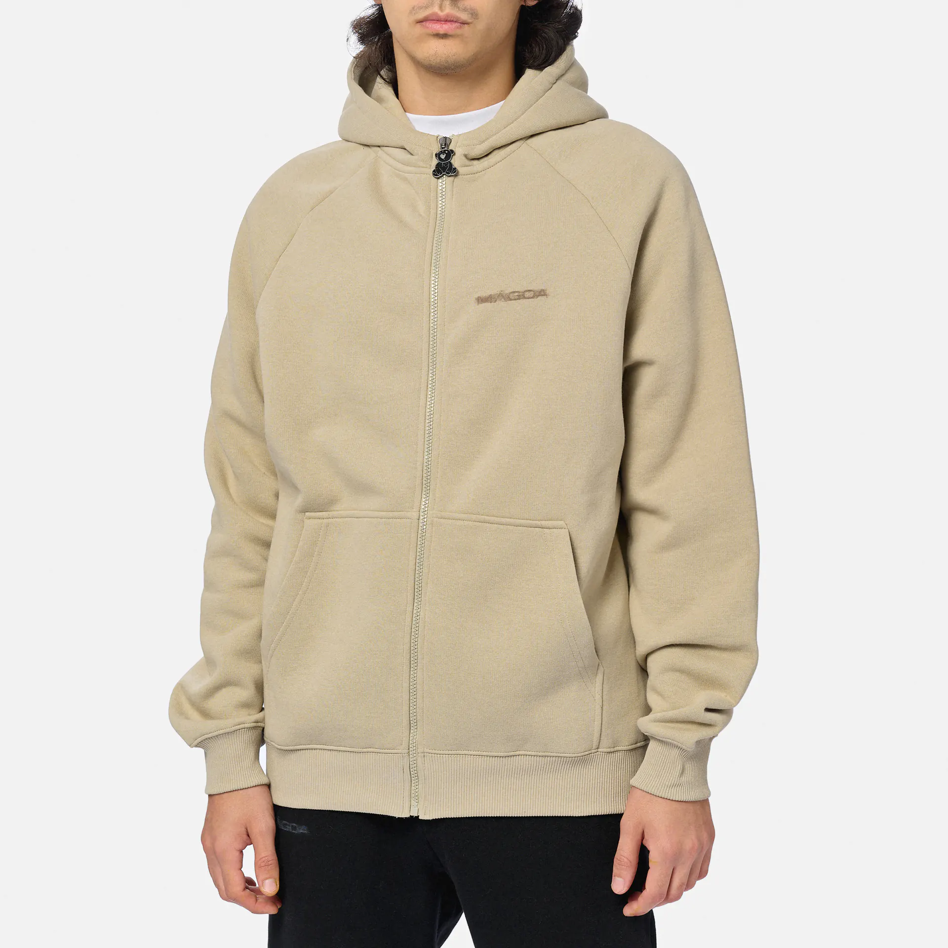 MÁGOA Blurred Zipper Beige