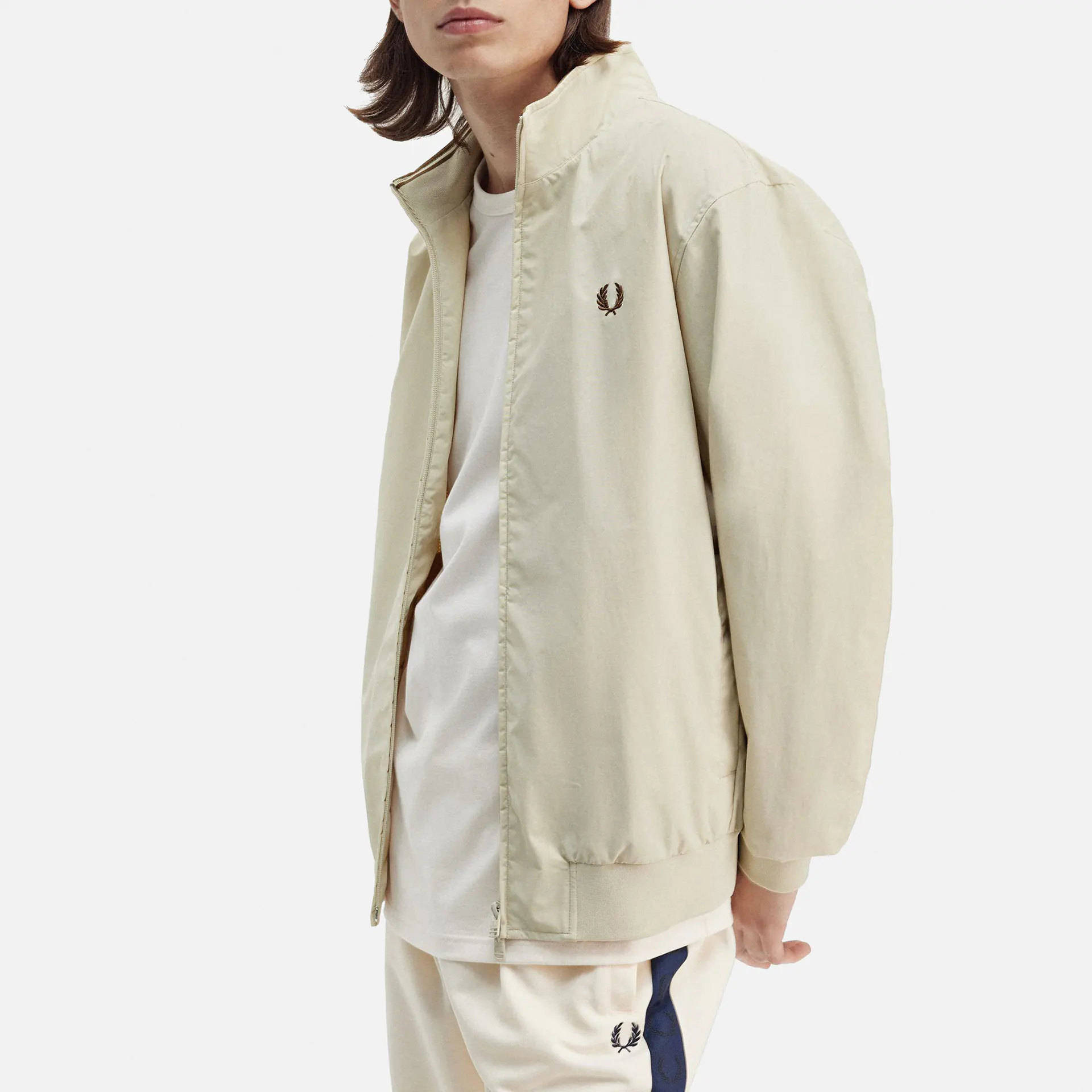 Fred Perry Brentham Jacket Oatmeal/Shaded Stone