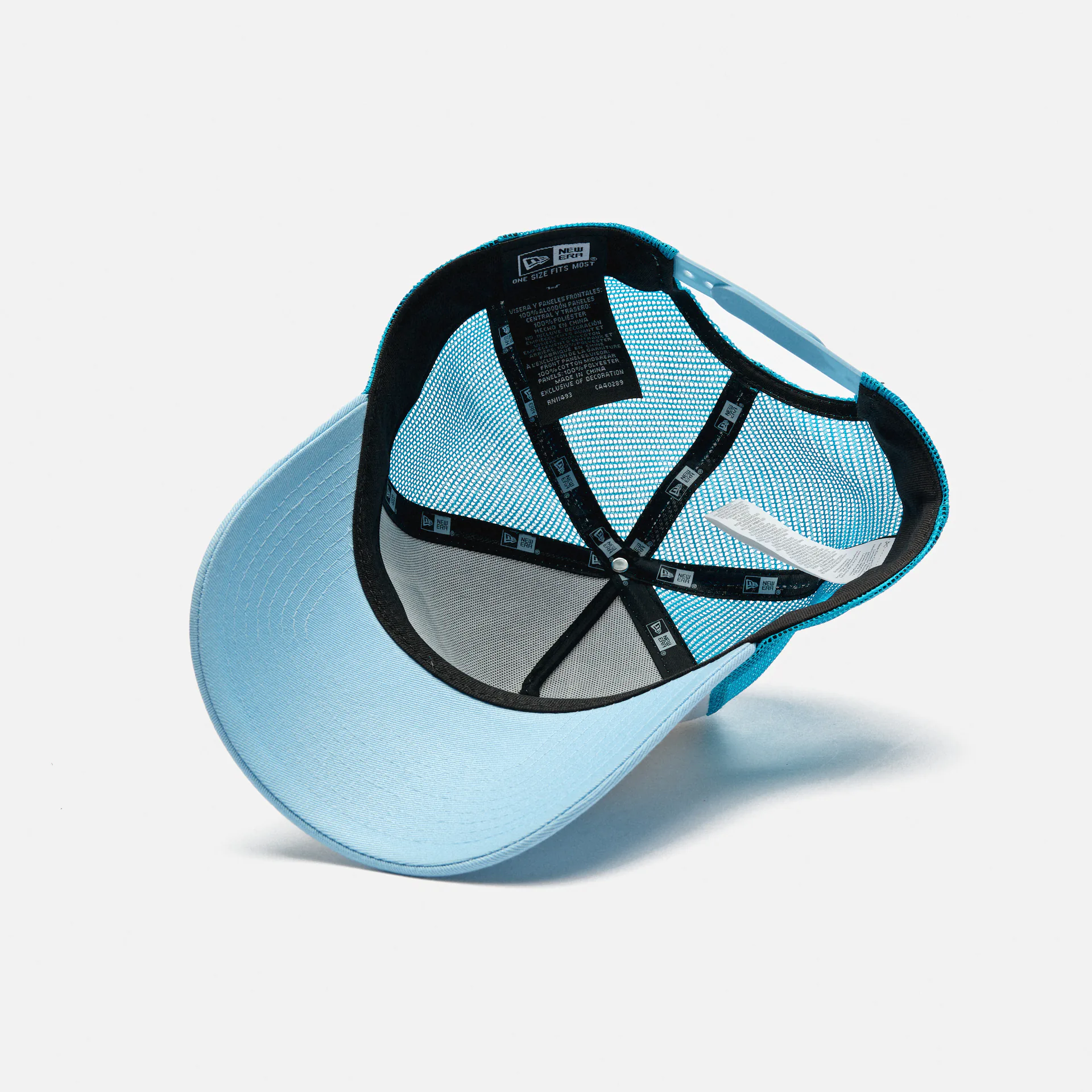 New Era Summer Mykonos Trucker Snapback Cap Blue/White