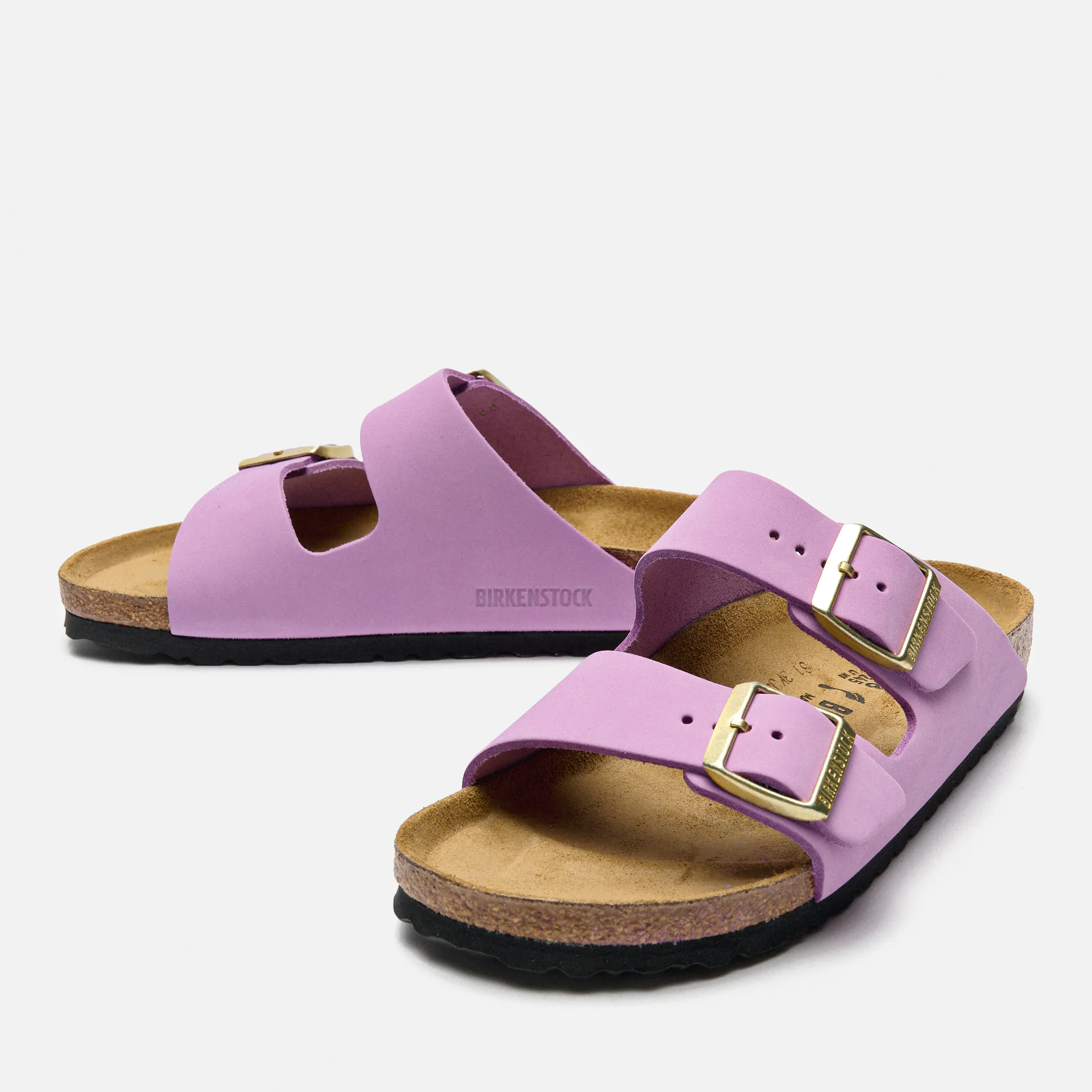 Birkenstock Arizona Nubuck Leather Sandals Crocus