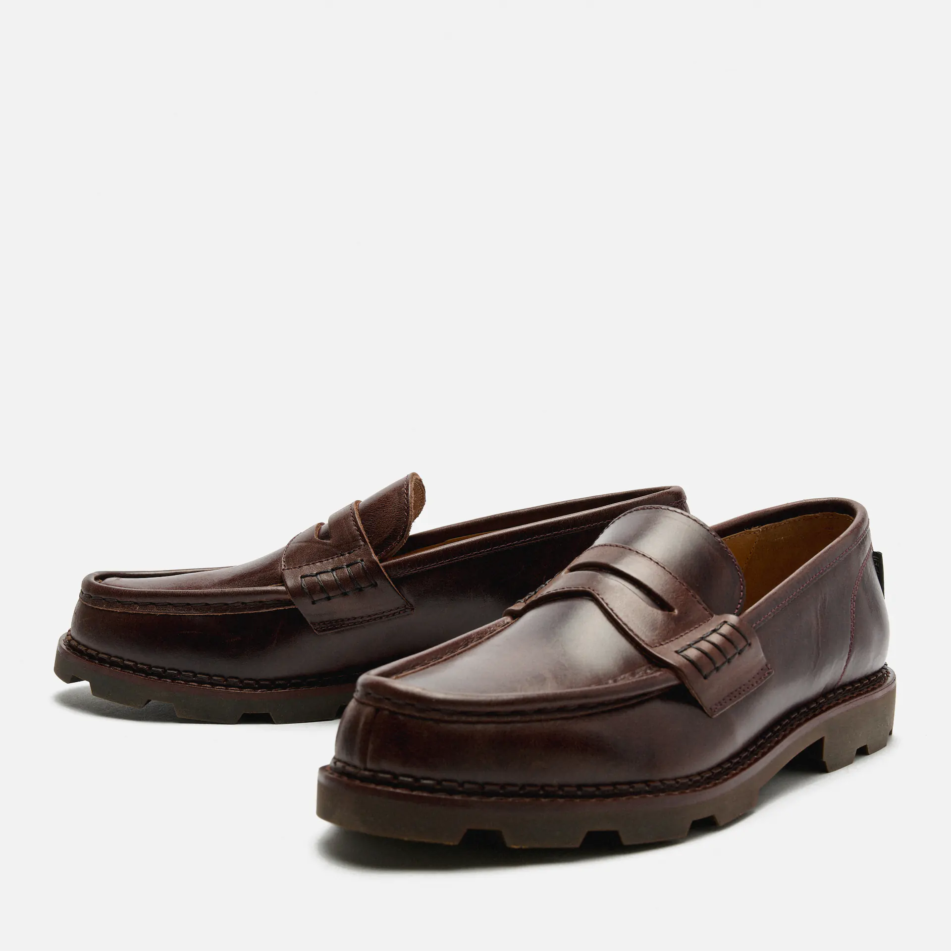 POMPEII Modena Leather Loafer Roast