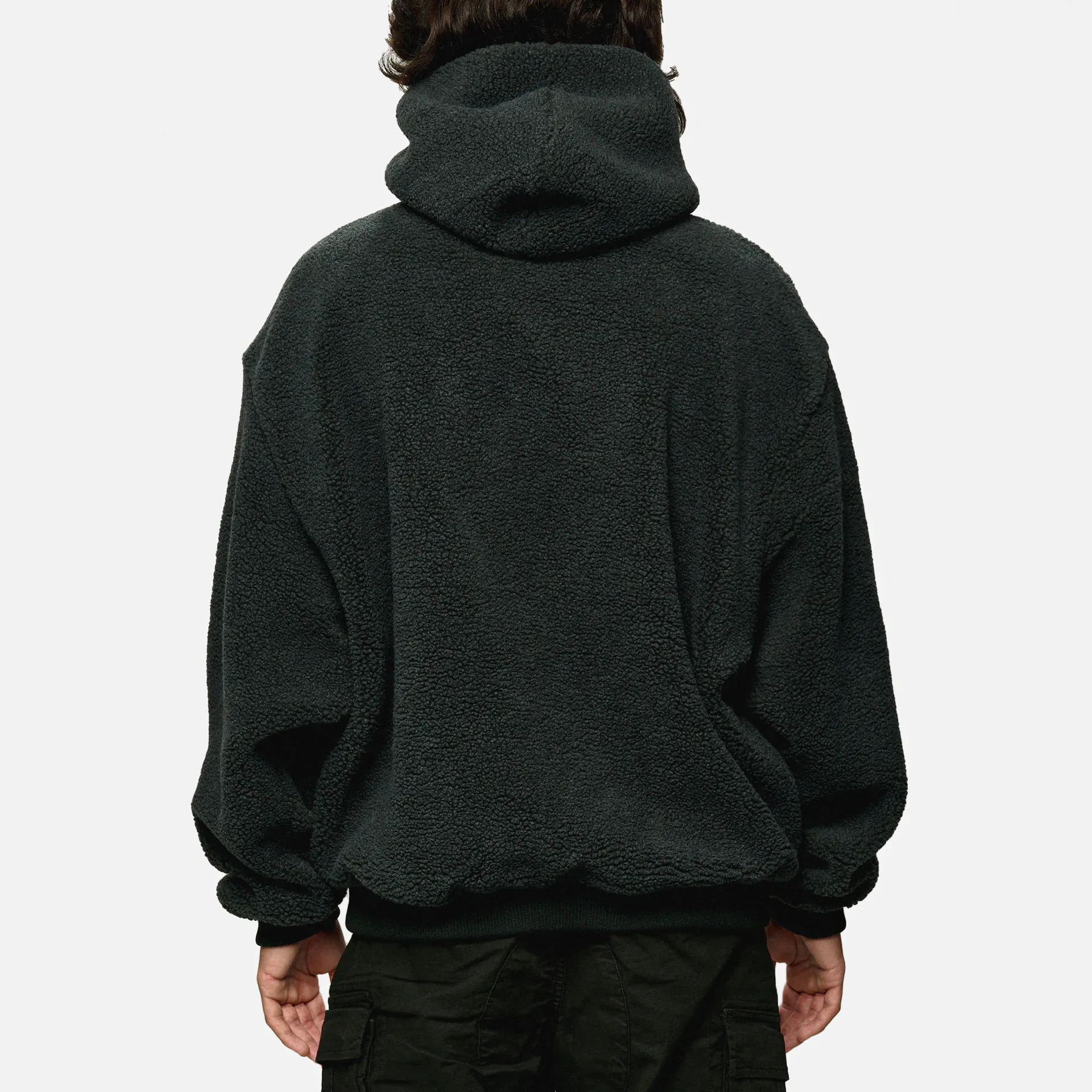 Karl Kani Serif Teddy Hoodie Anthracite