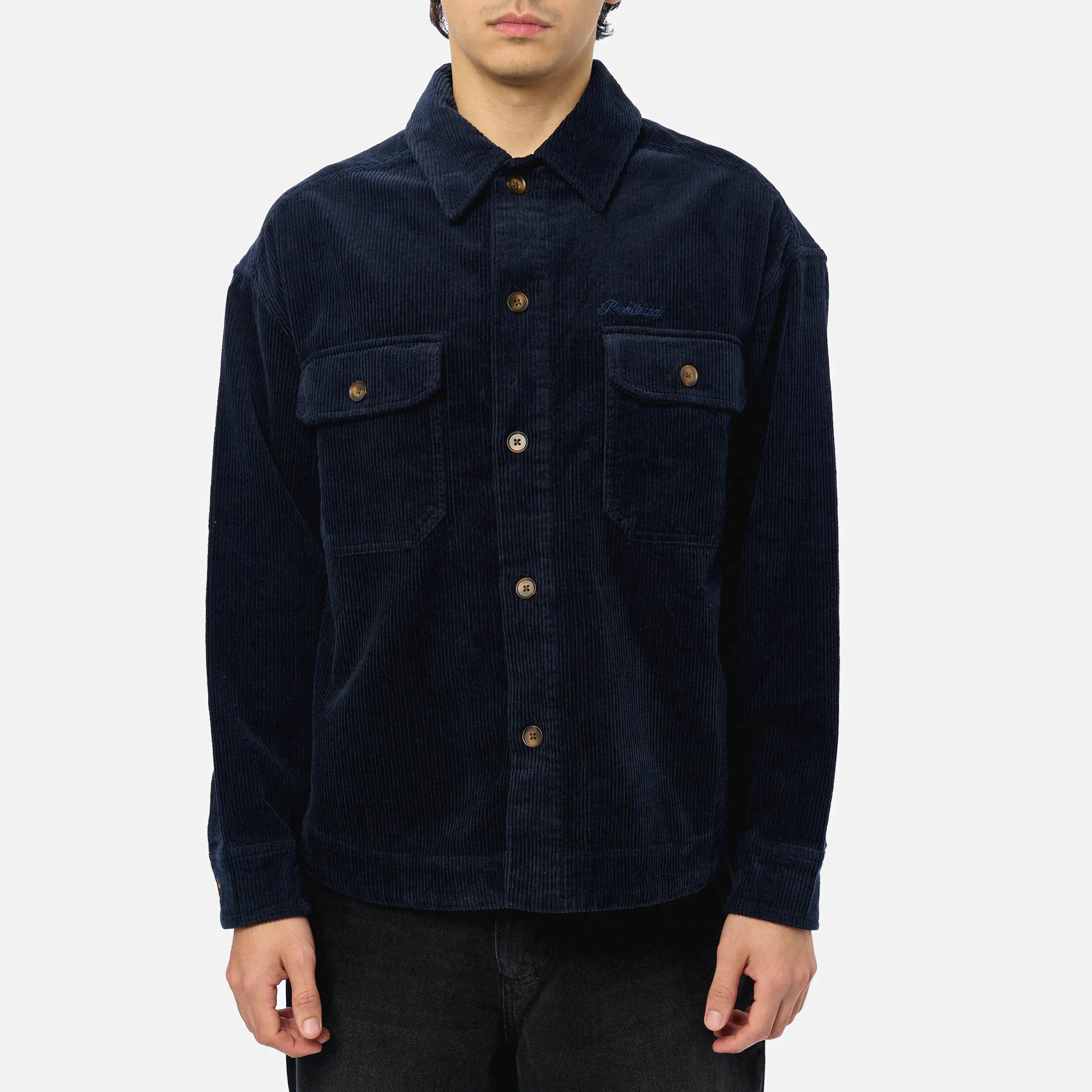 Prohibited Corduroy Overshirt Navy