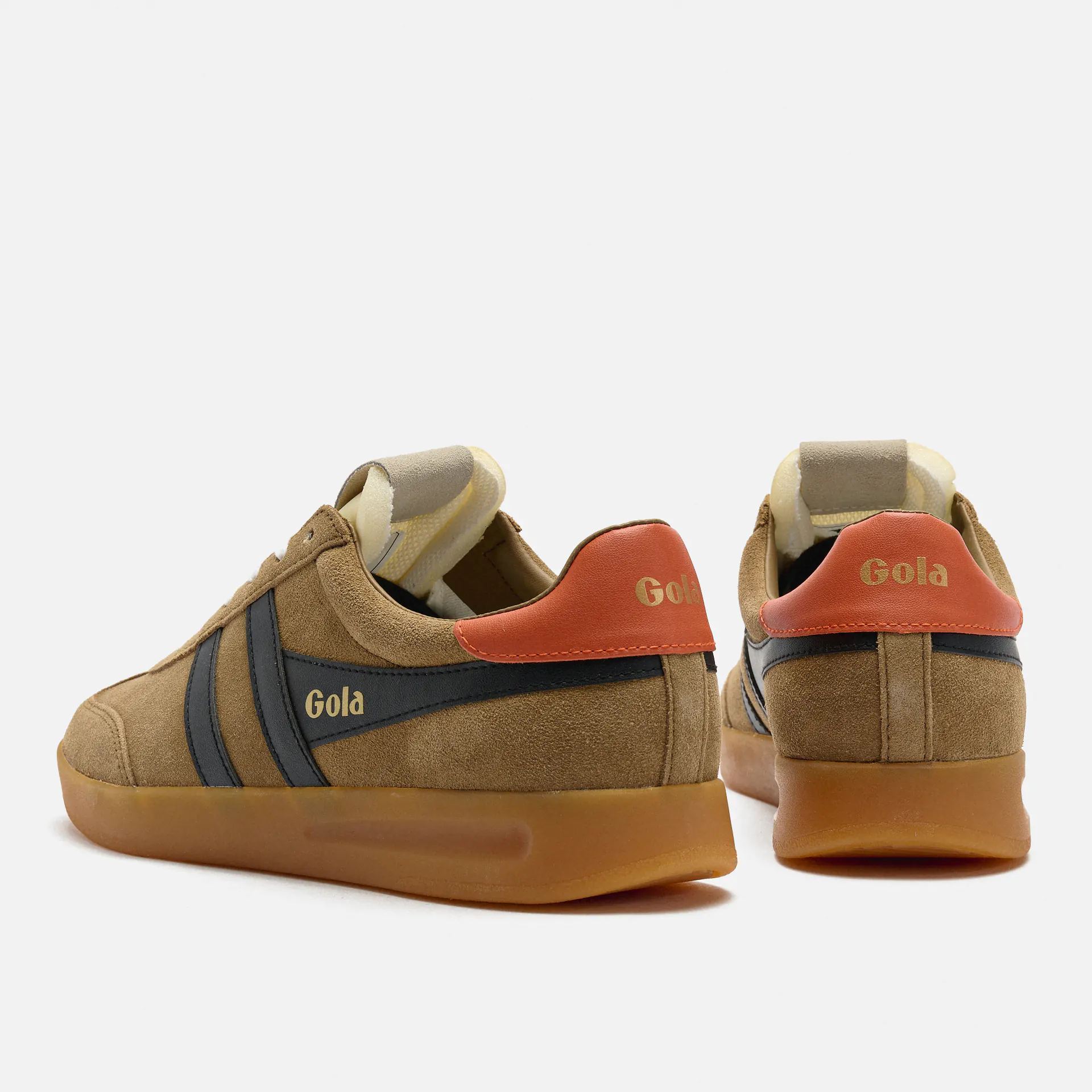 Gola Cyclone Sneaker Tobacco/Black/Moody Orange/Gum