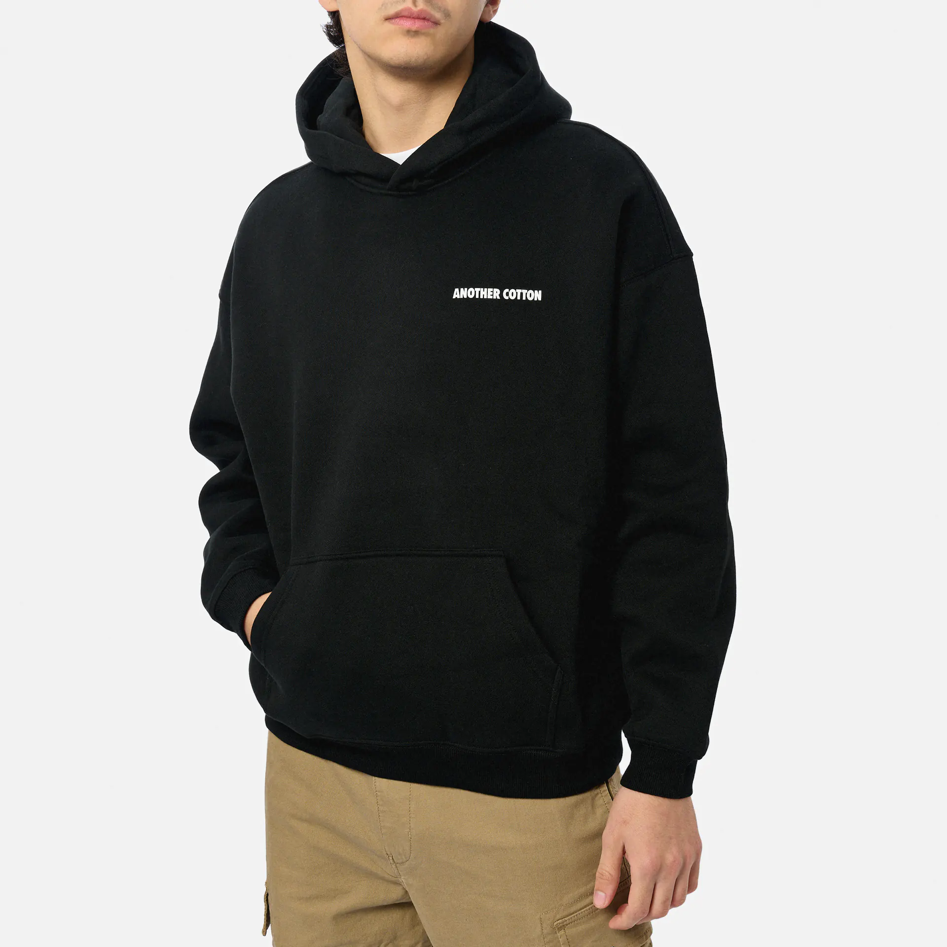 Another Cotton Offline Scribble Oversized Hoodie Black