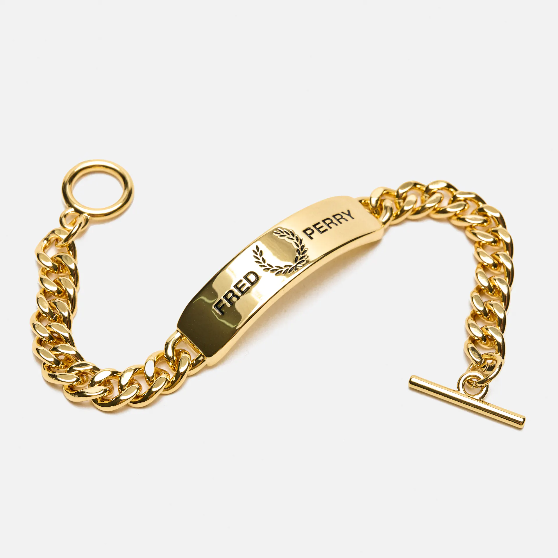 Fred Perry ID Bracelet Shiny Gold