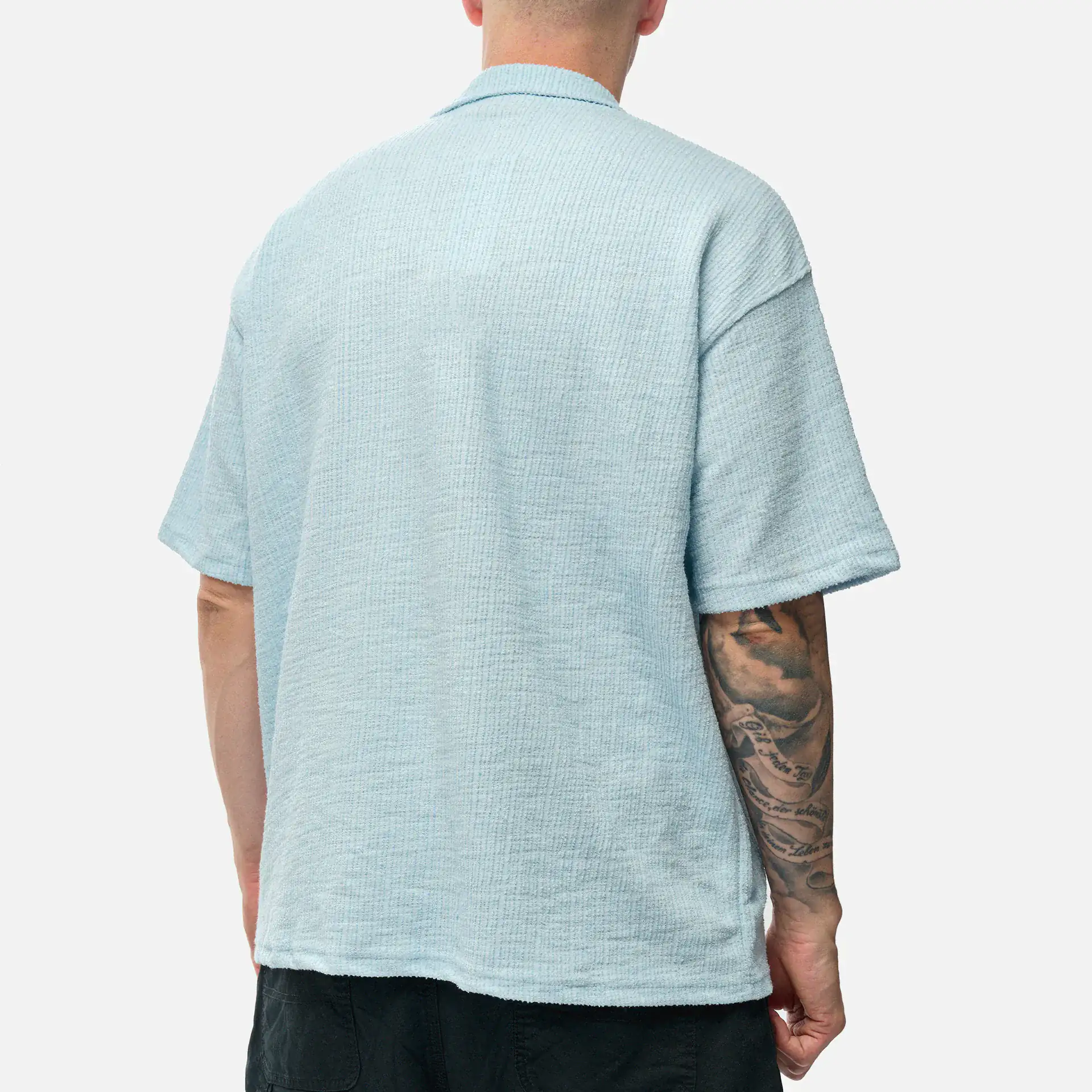 PEGADOR Libco Structured Knit Shirt Baby Blue