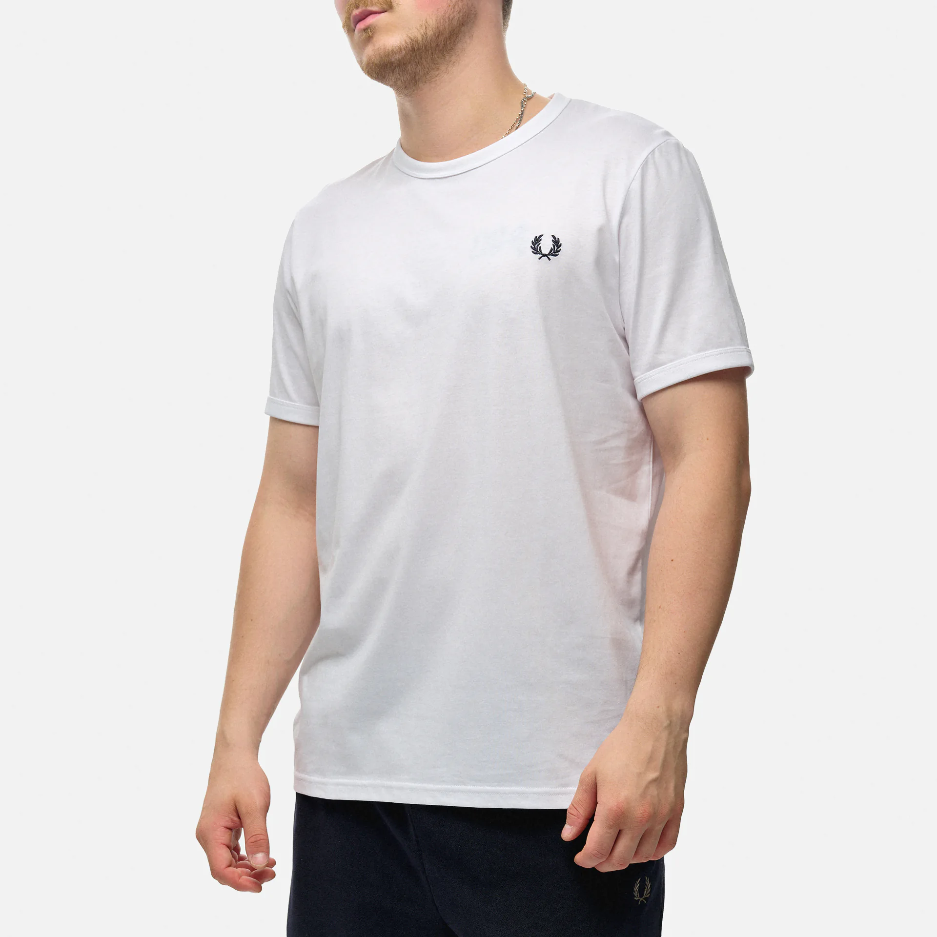 Fred Perry Ringer T-Shirt White