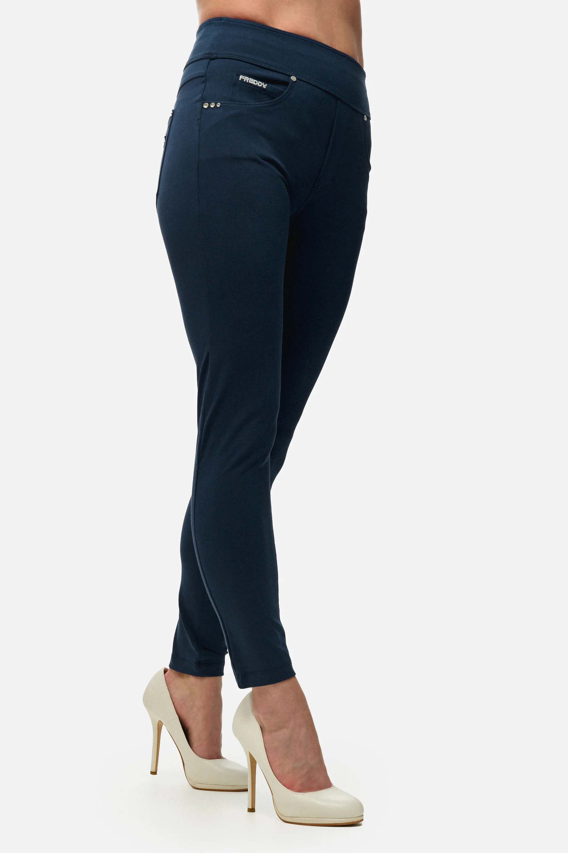 Freddy NOW Yoga Medium Waist 7/8 Skinny Jeans  Navy