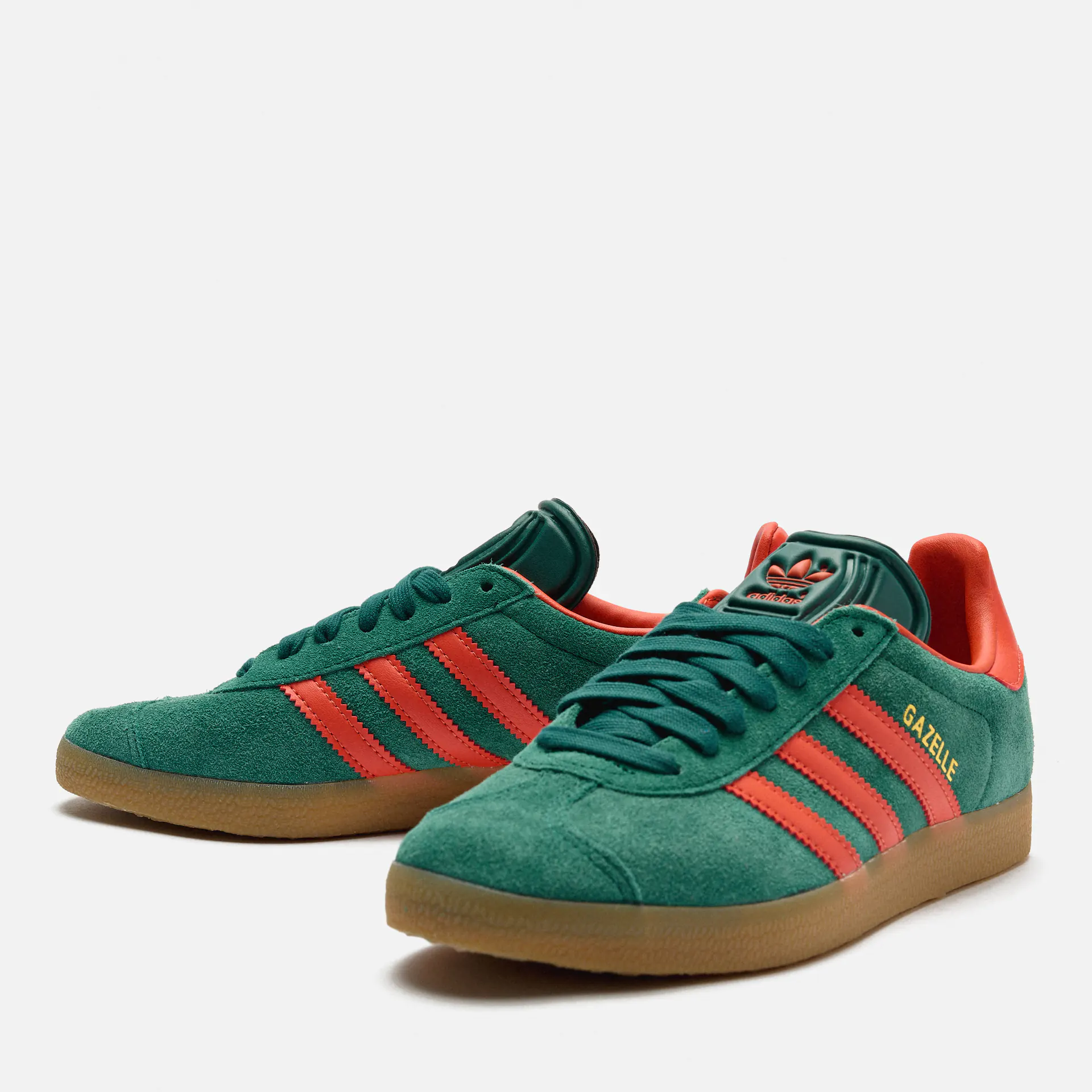 adidas Originals Gazelle Sneaker Core Green/Preloved Red/Gum3