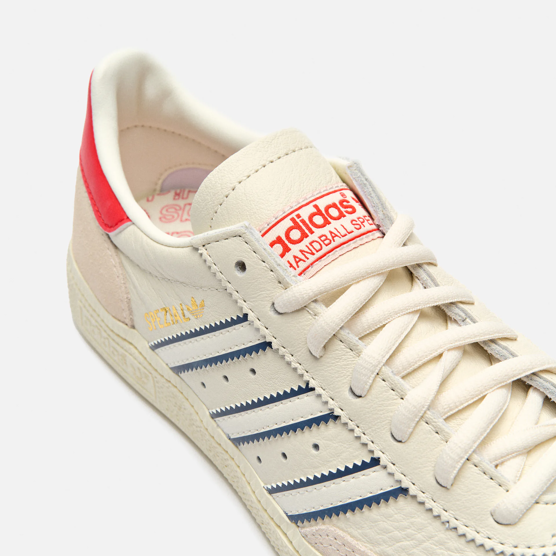 adidas Sneaker Handball Spezial Leather Cloud White Night Indigo Better Scarlet