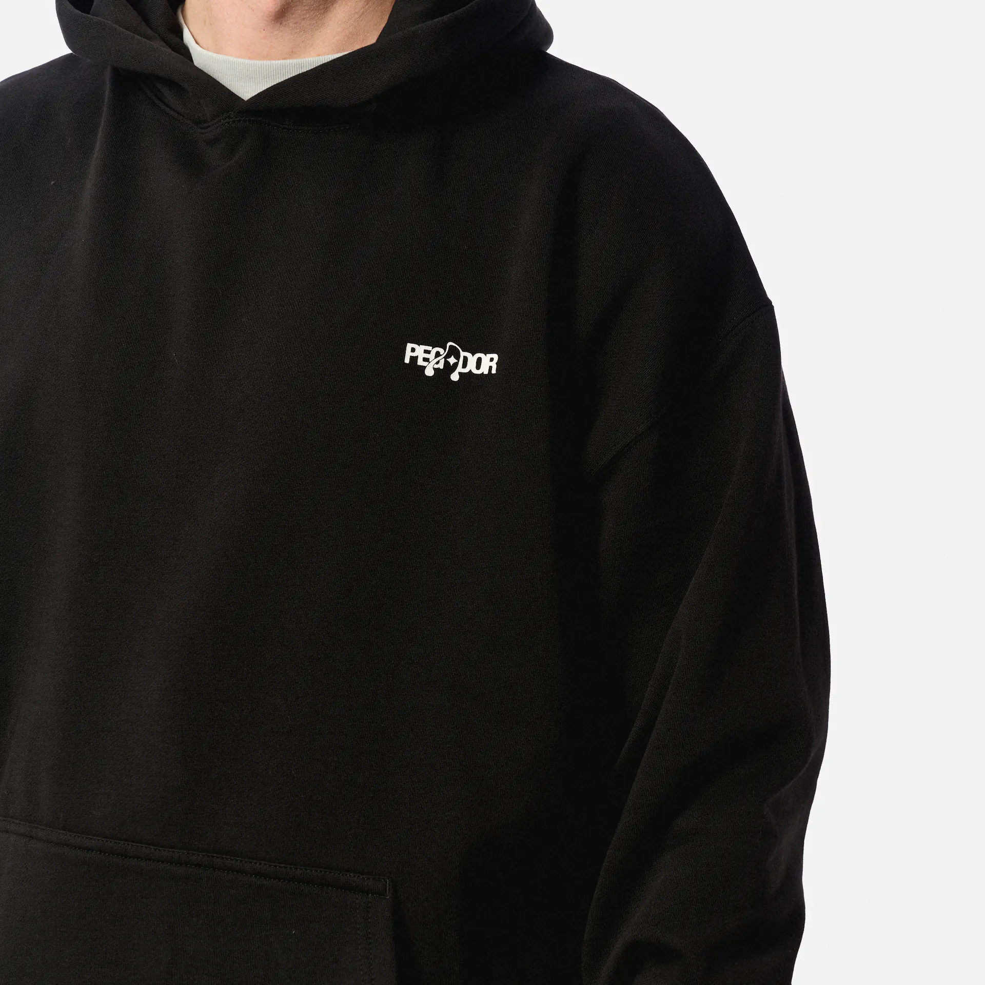 PEGADOR Hyde Oversized Hoodie Washed Black