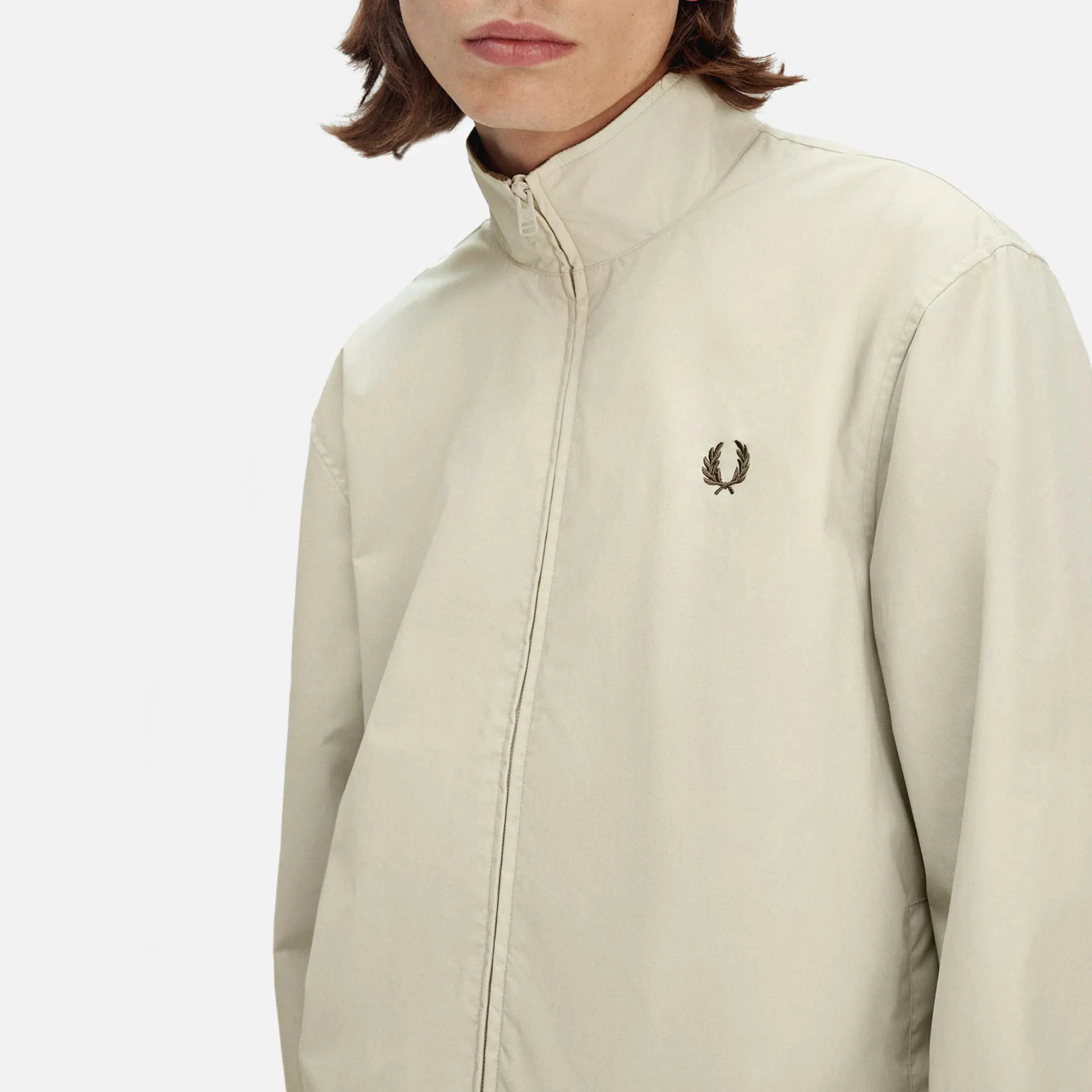 Fred Perry Brentham Jacket Oatmeal/Shaded Stone