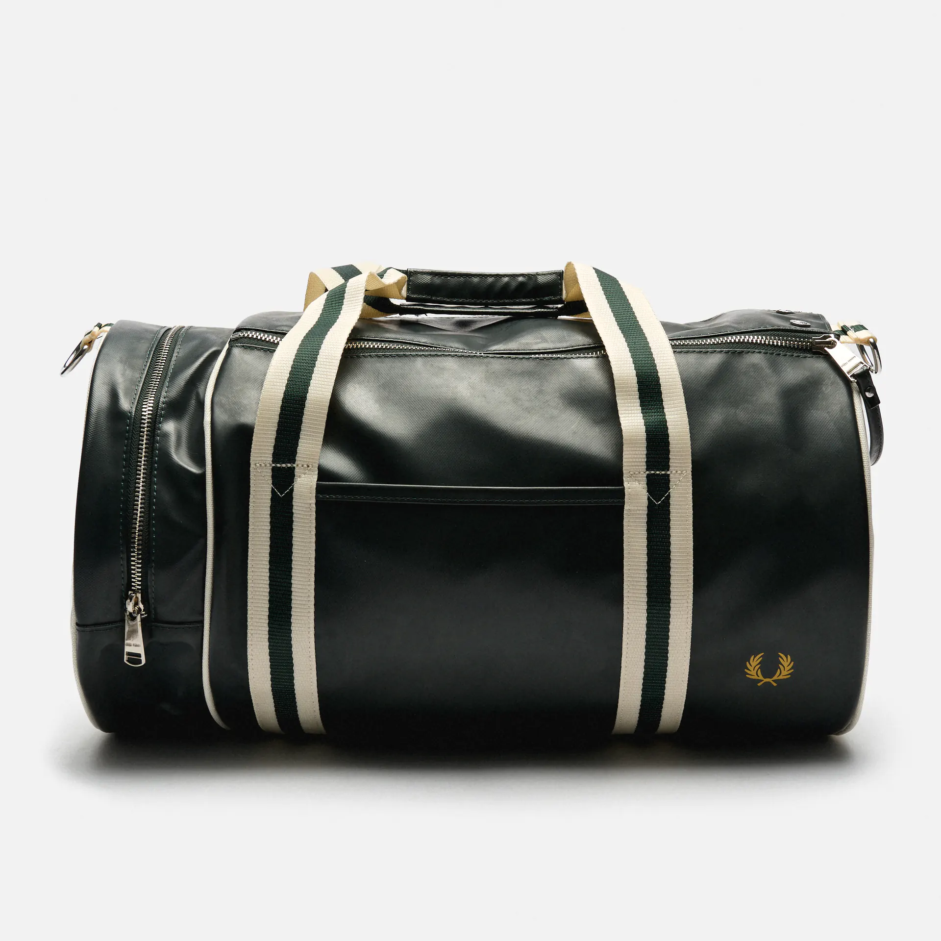 Fred Perry Classic Barrel Bag Night Green/Ecru