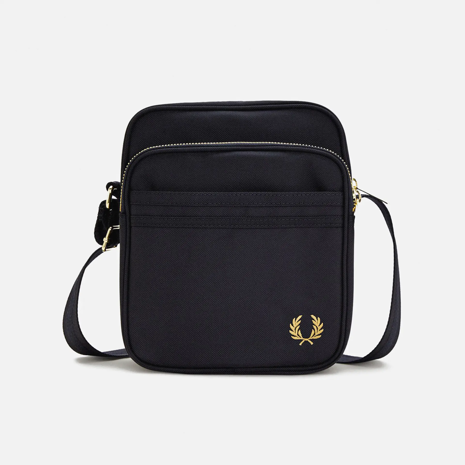 Fred Perry Textured Nylon Side Bag Black