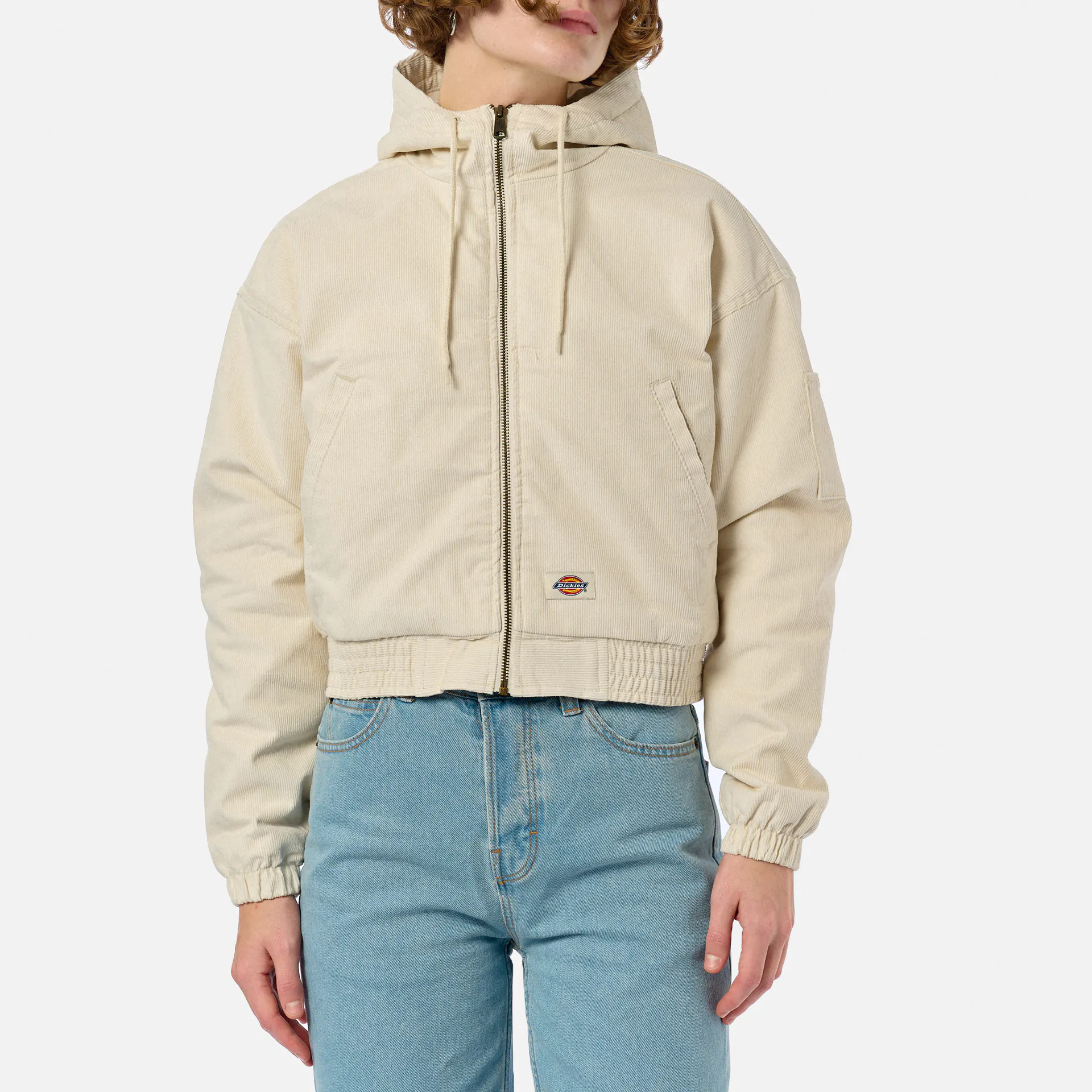 Dickies Corduroy Hooded Jacket Whitecap