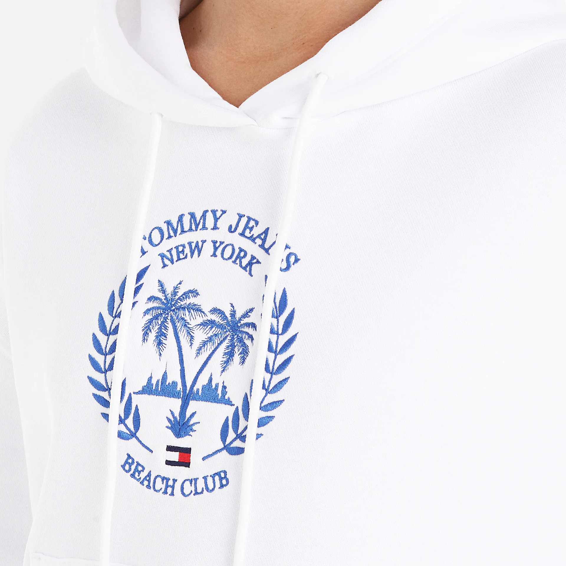 Tommy Jeans Boxy Prep Luxe 2 Hoodie White