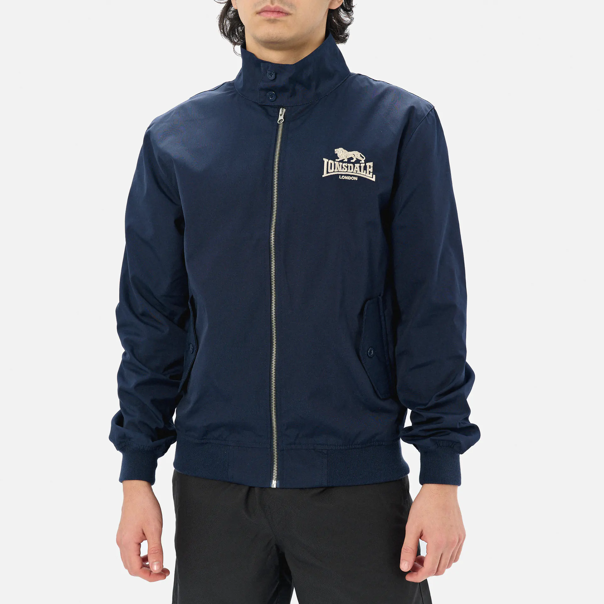 Lonsdale CLASSIC Jacket Navy/Silver