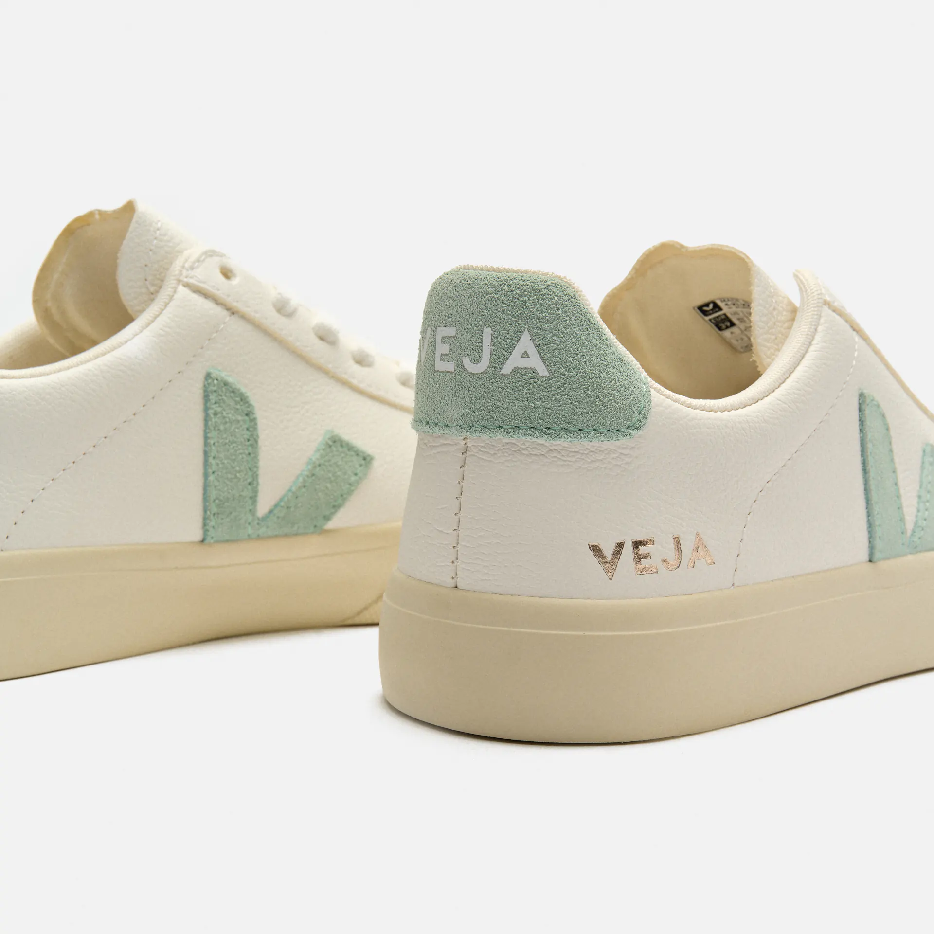 Veja Campo Chromefree Leather Extra White/Matcha