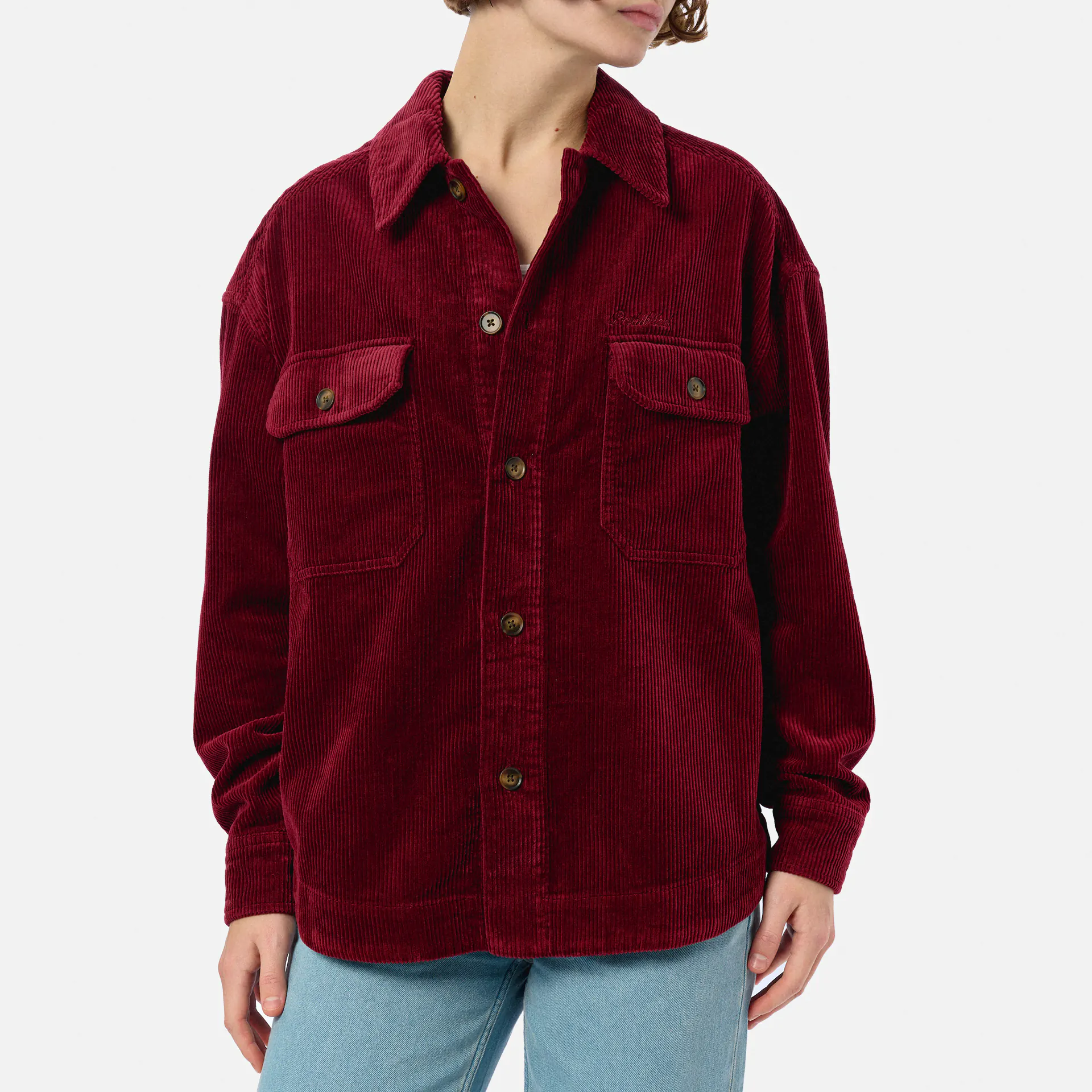 Prohibited Corduroy Overshirt Bordeaux