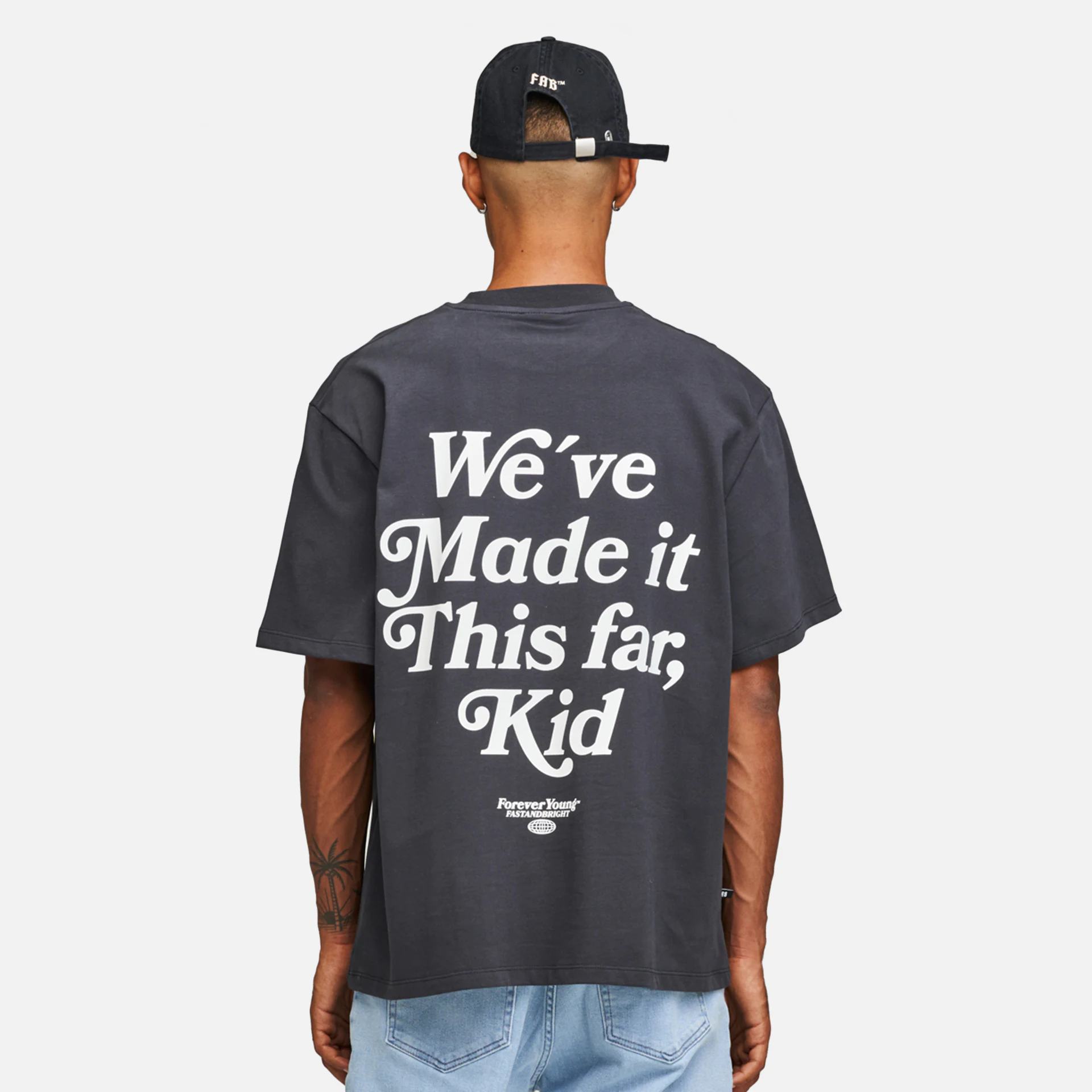 Fast and Bright Kid T-Shirt Washed Black