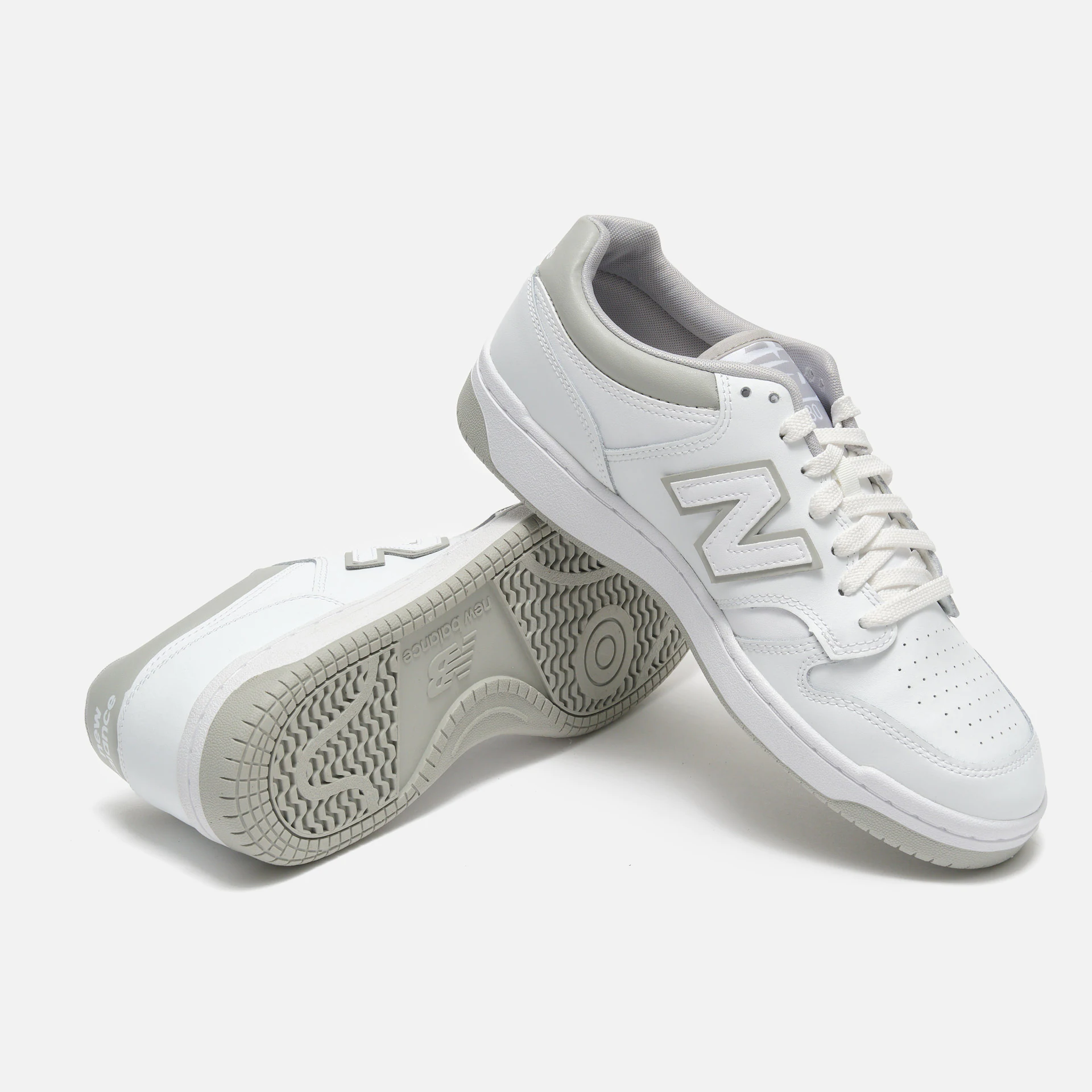 New Balance BB480LV1 Sneaker White/Grey Matter