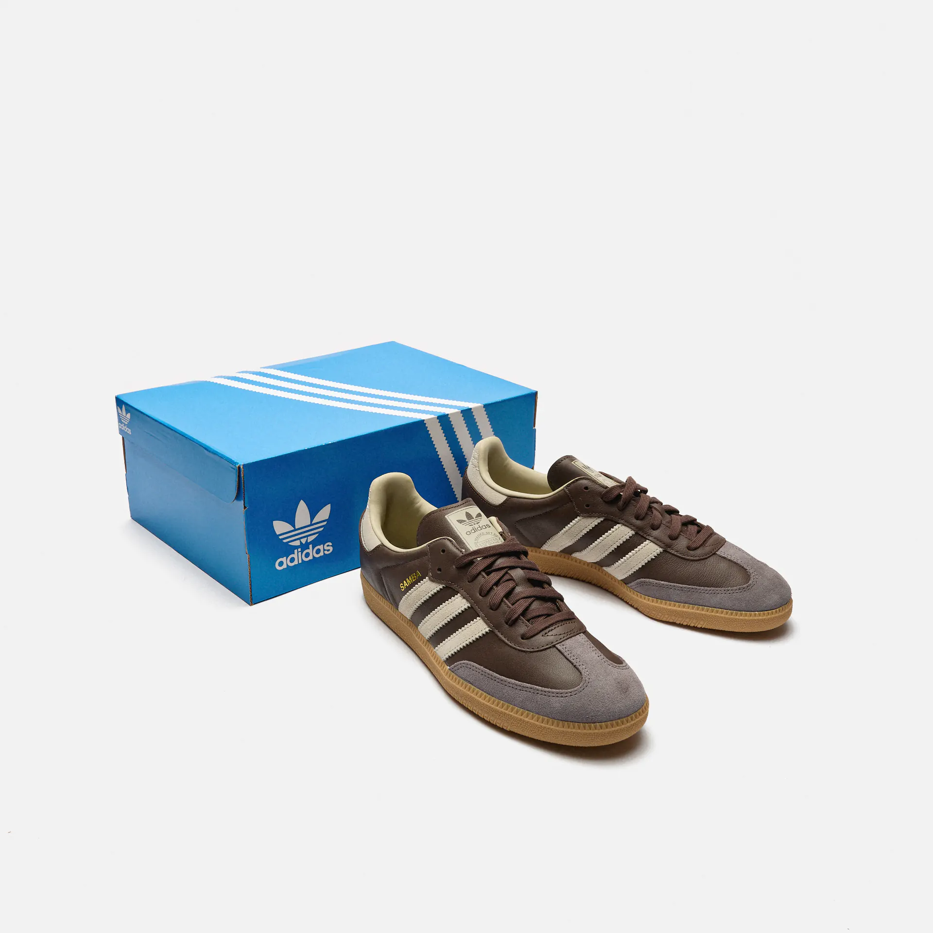 adidas Originals Samba OG Sneaker Brown/Putty Grey/Gold