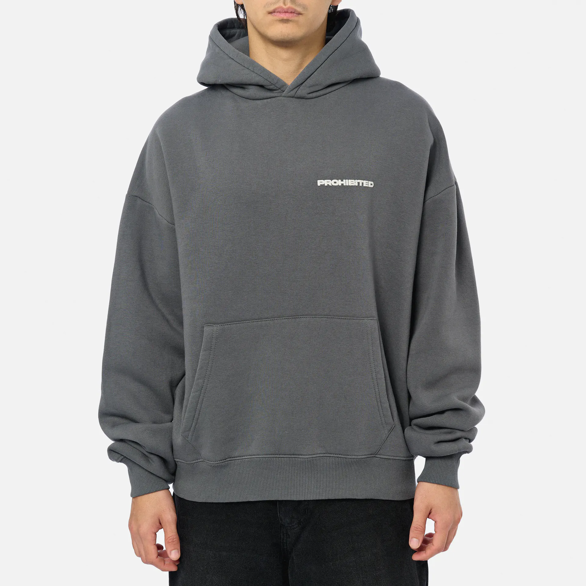 Prohibited 10119 Hoodie 1.0 Grey Stone Washed