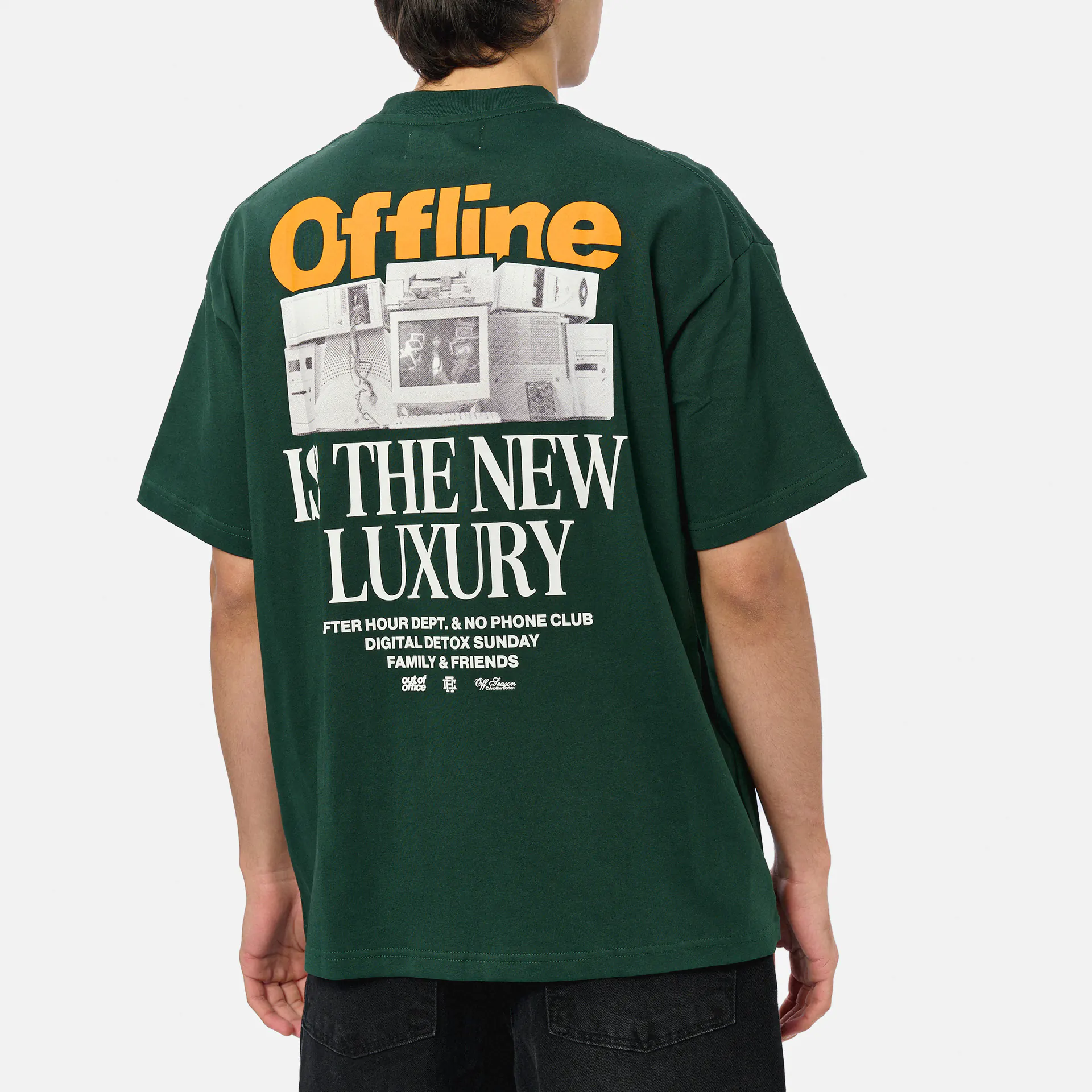 Another Cotton Offline Luxury Oversized T-Shirt Green