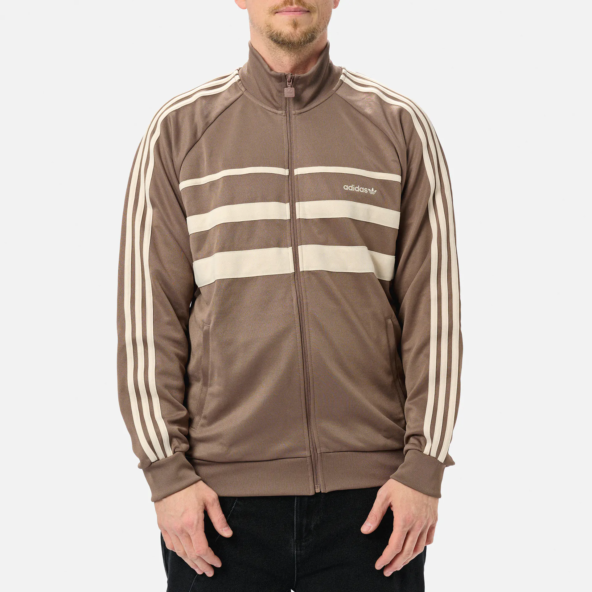 adidas Originals The First Track Jacket Trace Brown/Wonder White