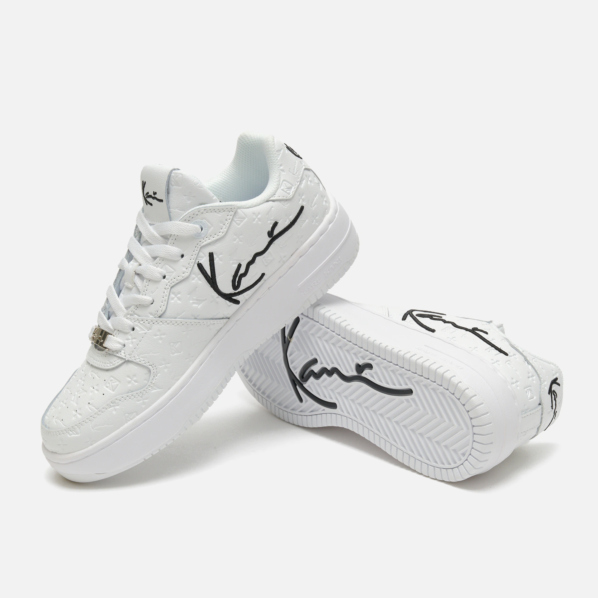 Karl Kani 89 Up Logo Premium Sneakers White/Black