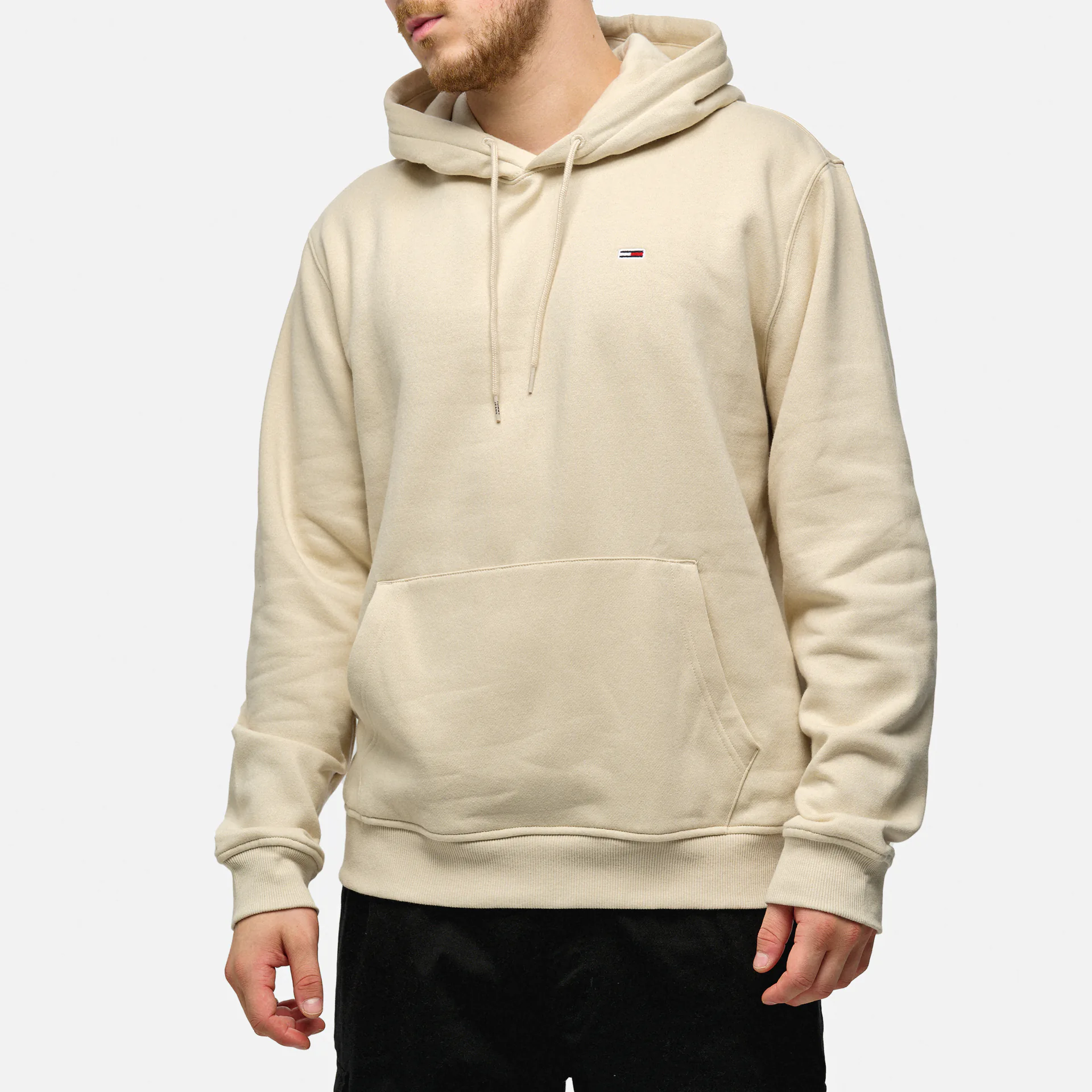 Tommy Jeans Regular Flag Hoodie Beige