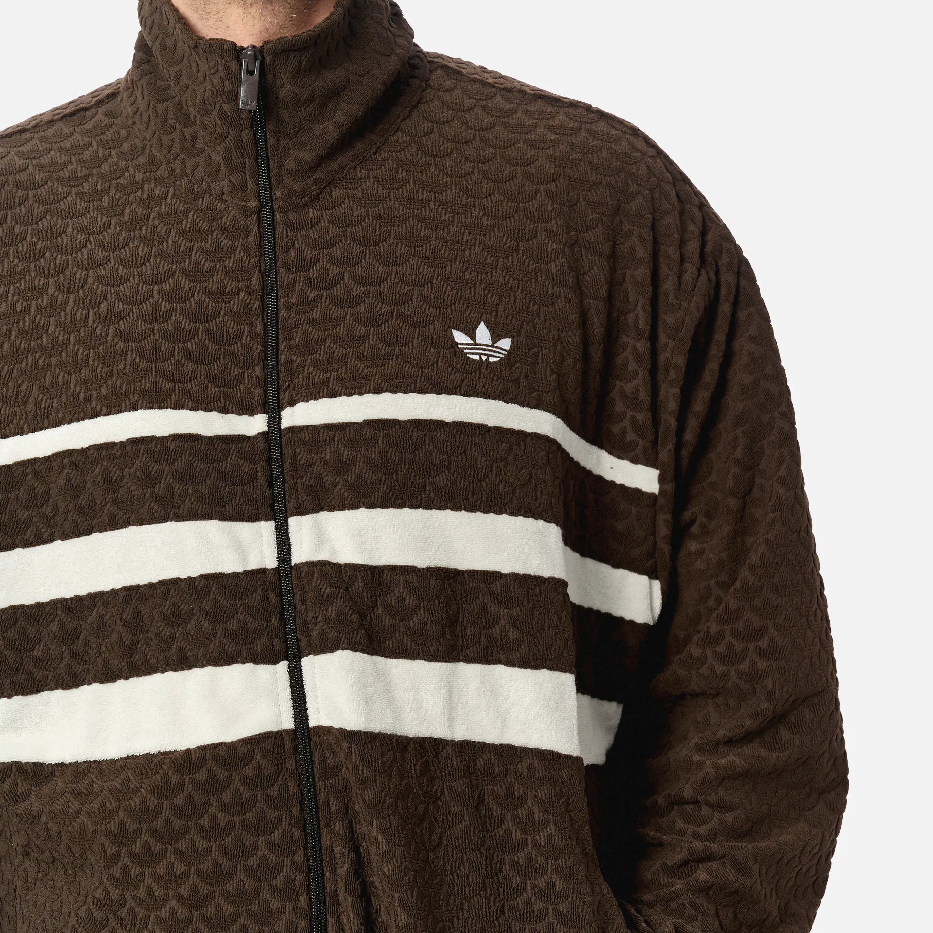 adidas Originals Monogram Track Jacket Dark Brown