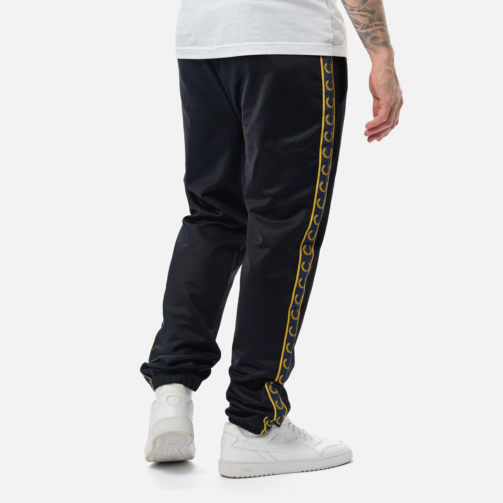 Fred Perry Seasonal Taped Track Pant Navy/Honeycomb