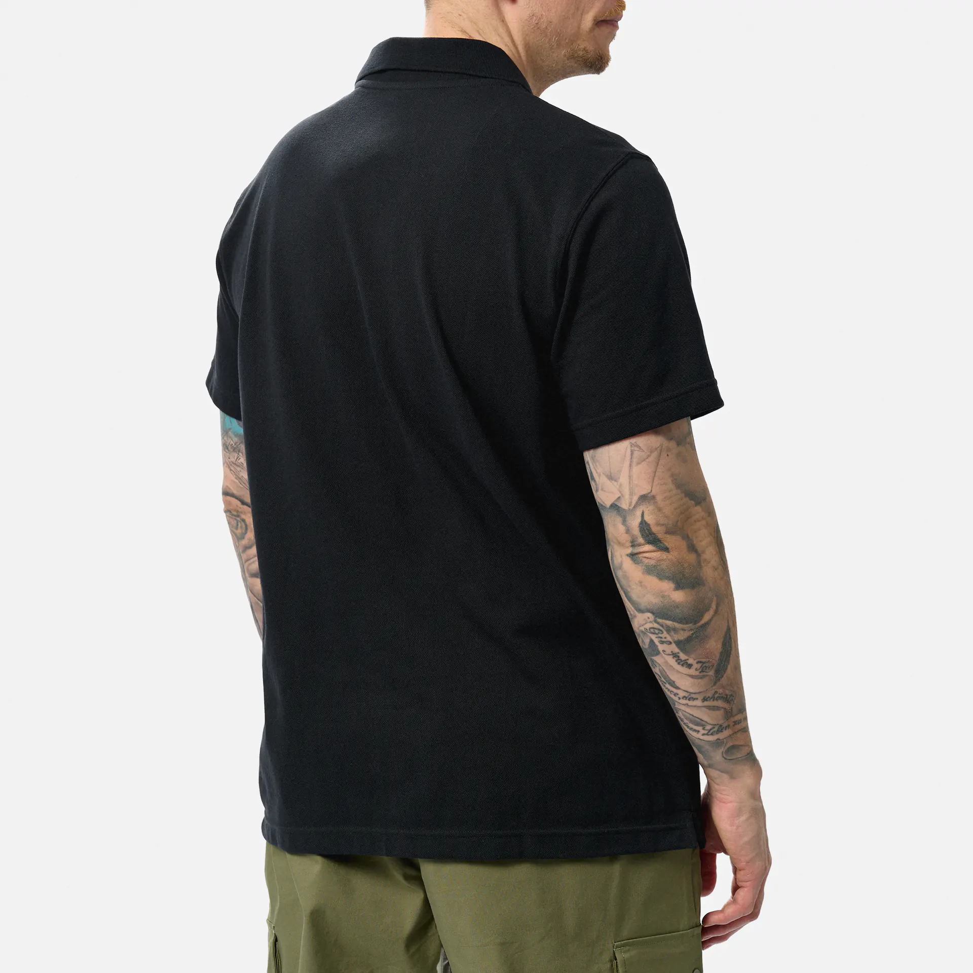 New Balance Cotton Pique Polo Shirt Black