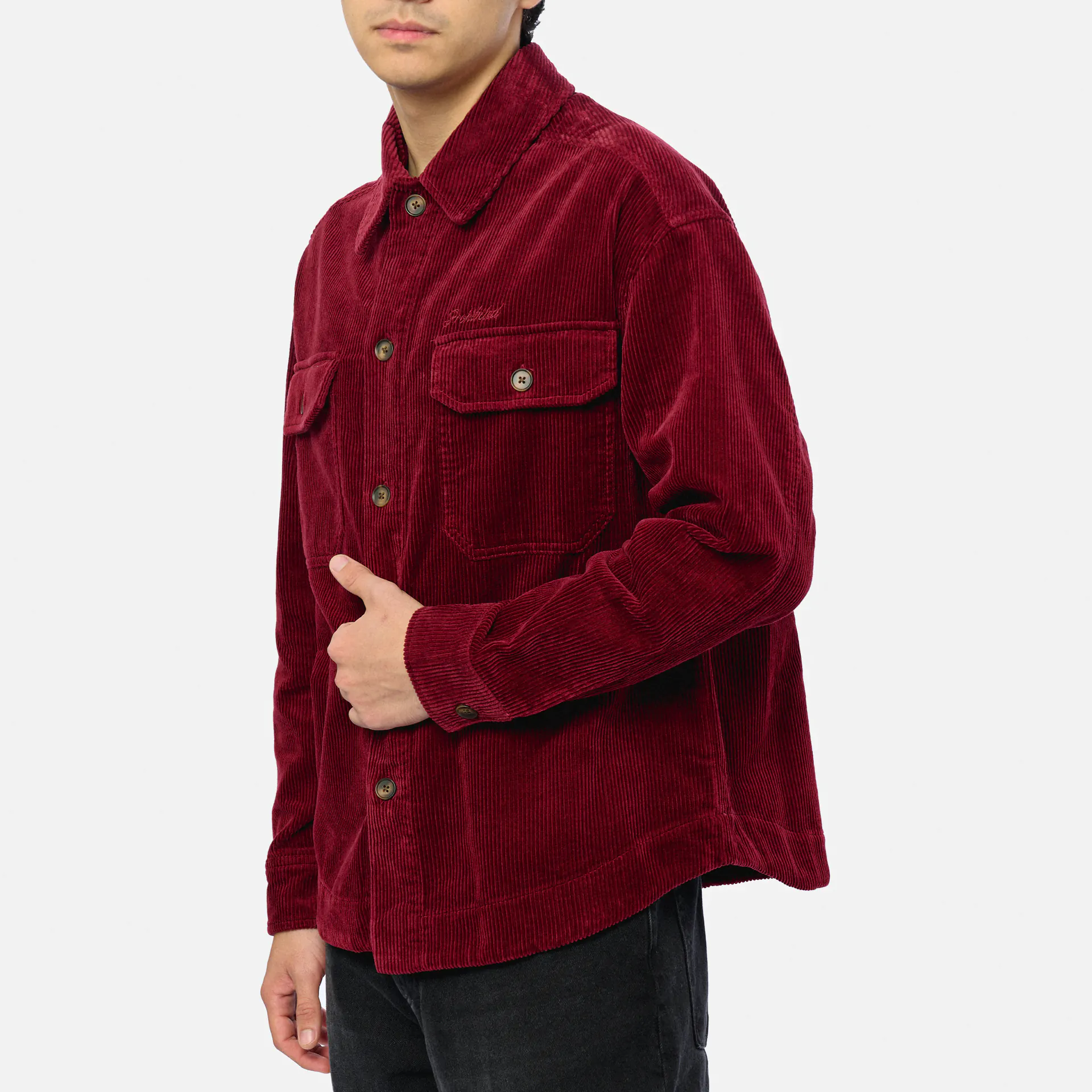 Prohibited Corduroy Overshirt Bordeaux