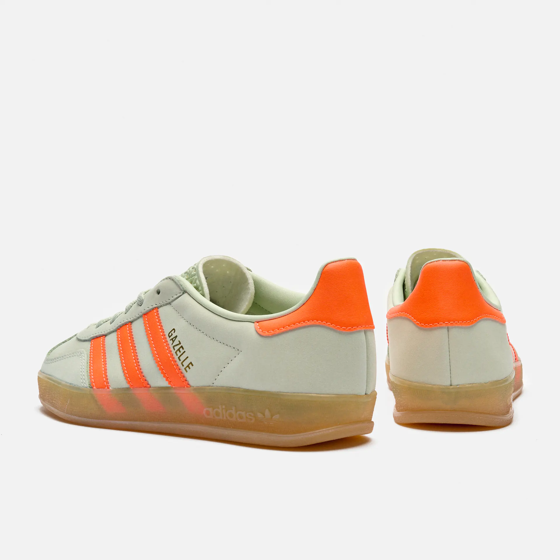 adidas Originals Gazelle Sneaker Linen Green/Solar Orange