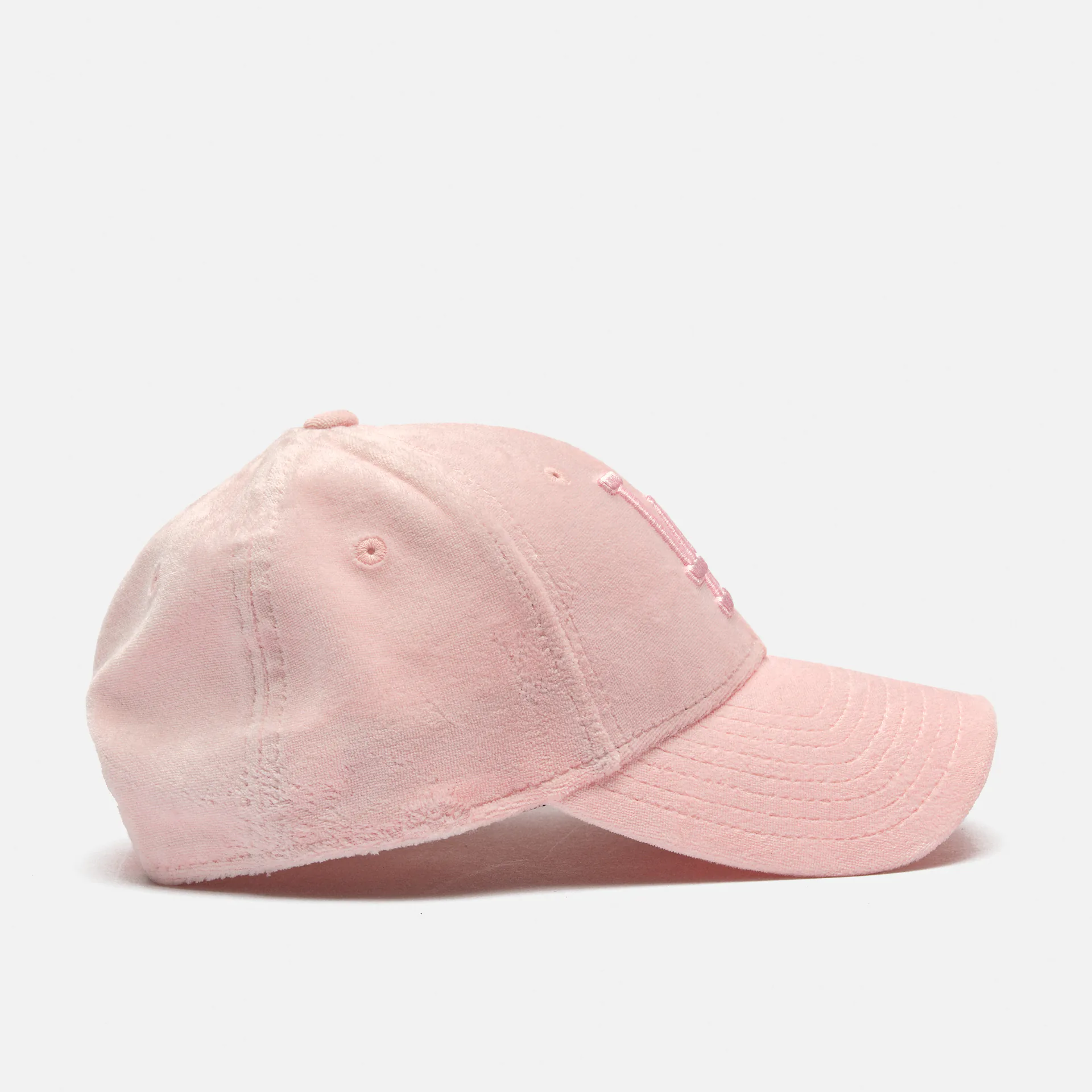 New Era MLB LA Dodgers Female Velour 9Forty Strapback Cap Pink