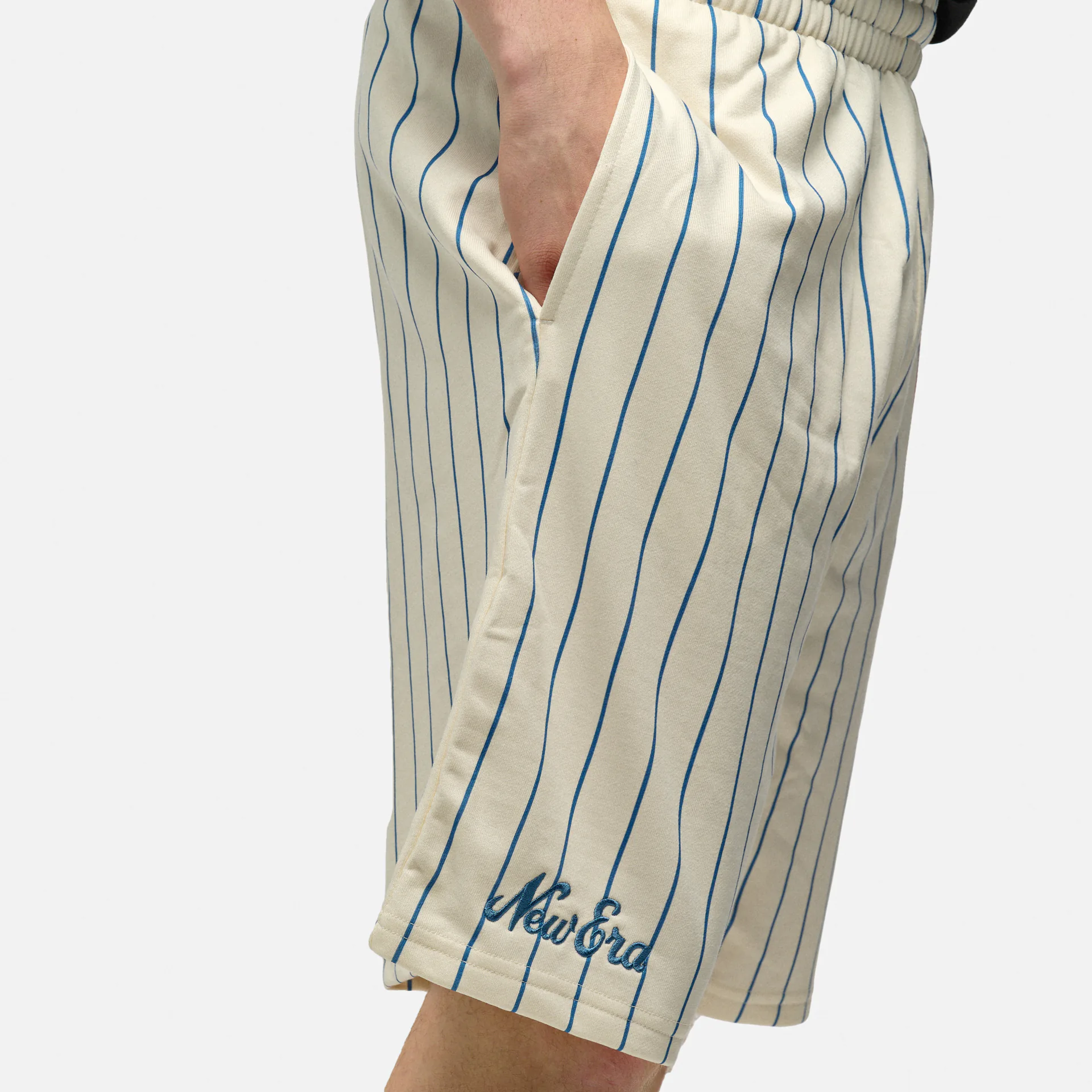 New Era Pinstripe Shorts White/Blue