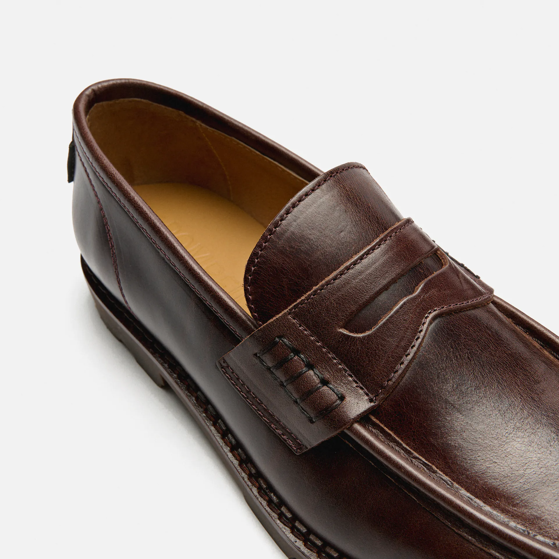 POMPEII Modena Leather Loafer Roast