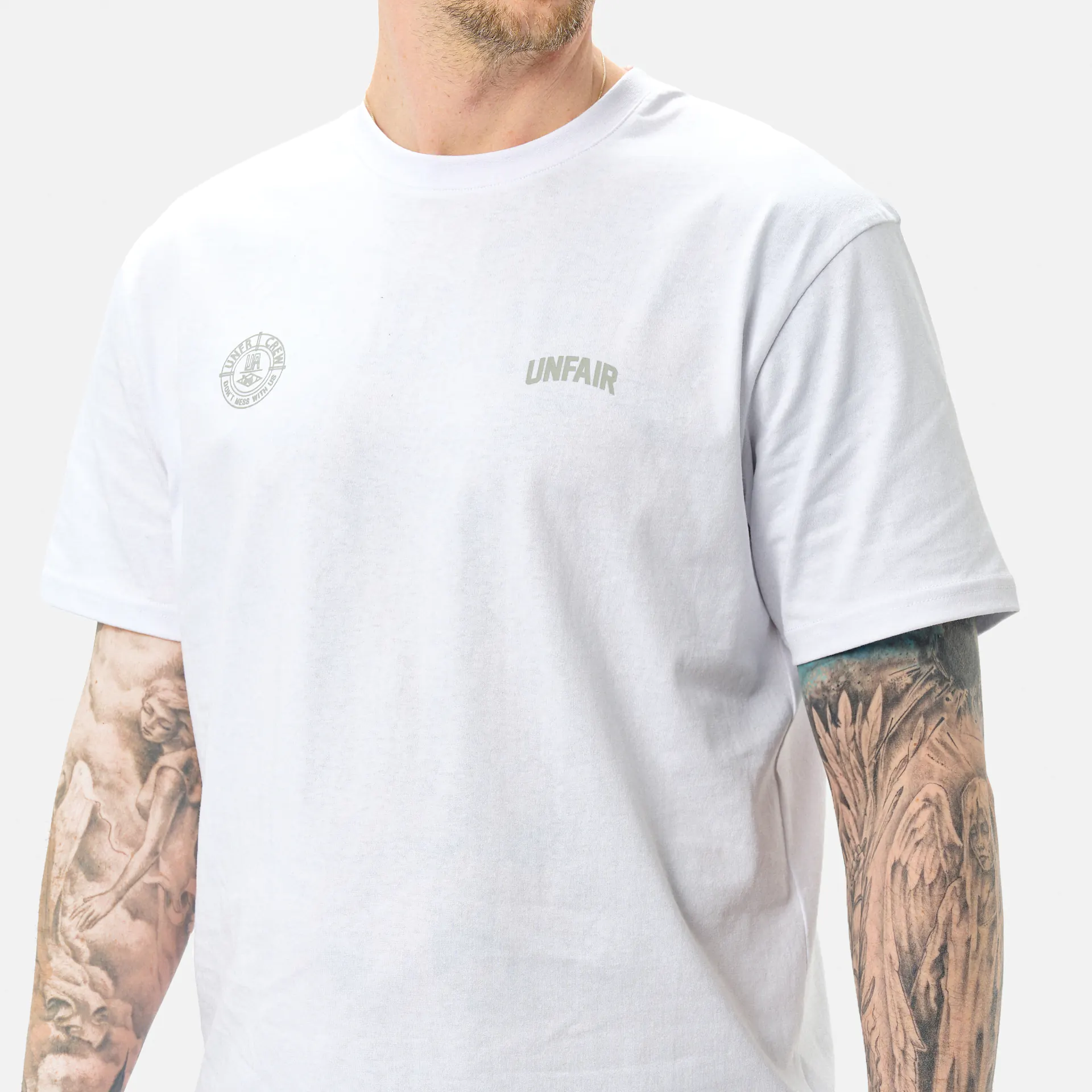 Unfair Athletics Two Sides T-Shirt White/Grey