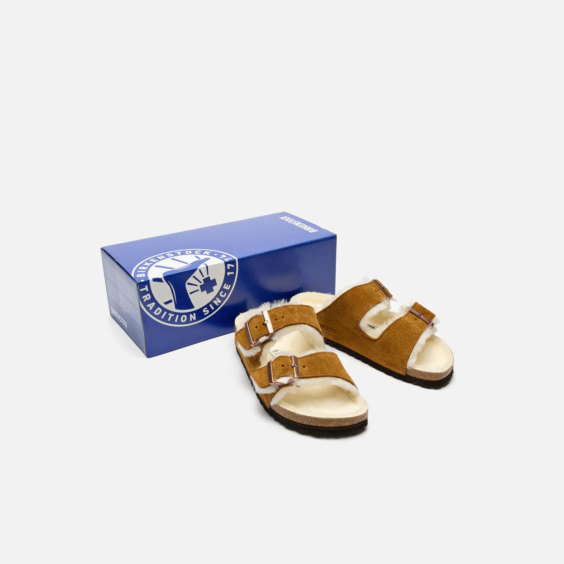 Birkenstock arizona fur sandals online