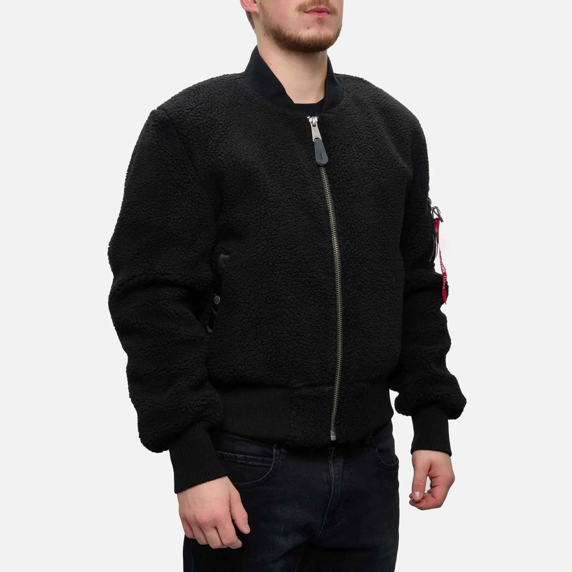 Alpha Industries MA-1 Teddy Bomberjacket Black