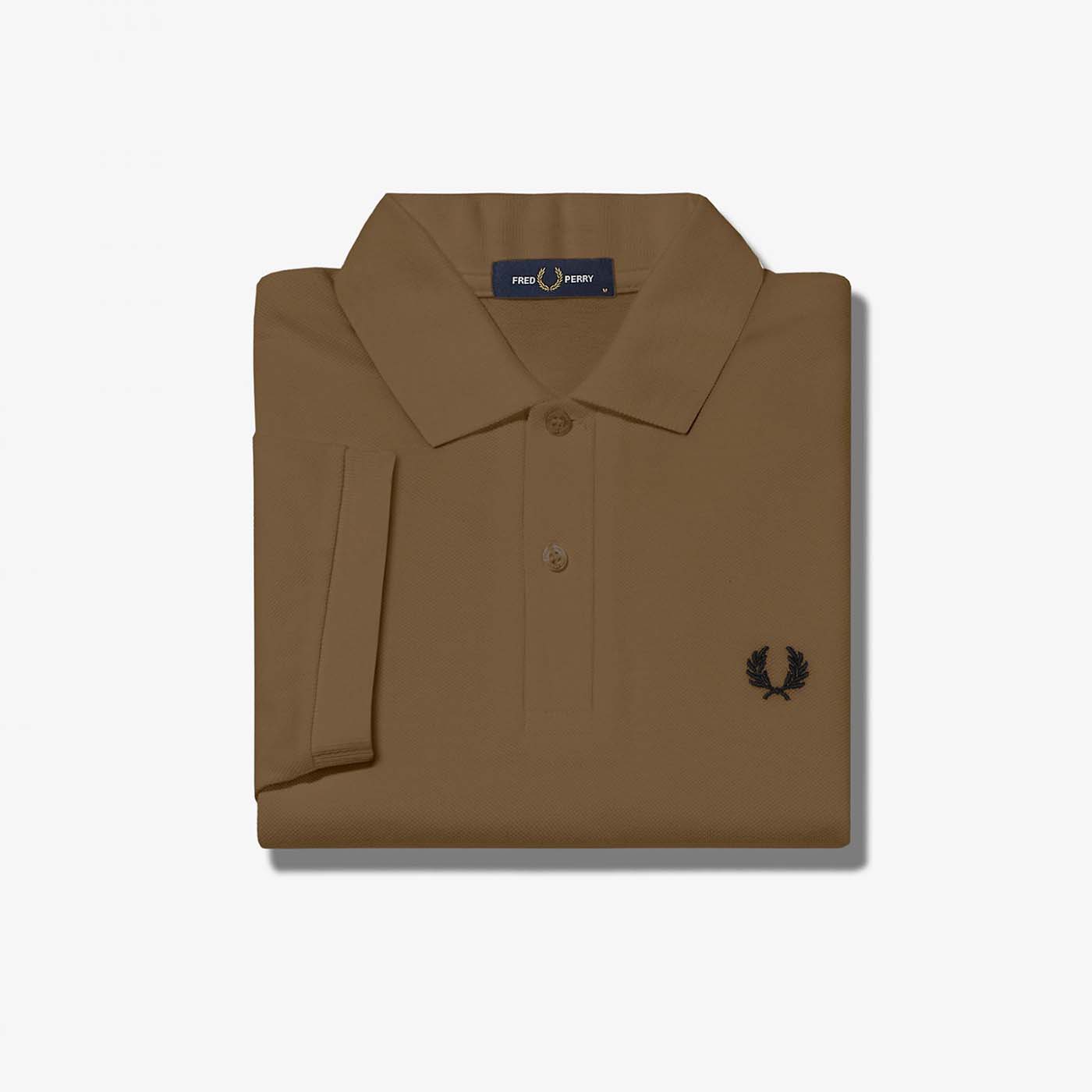 Fred Perry Plain Polo Shirt Shaded Stone